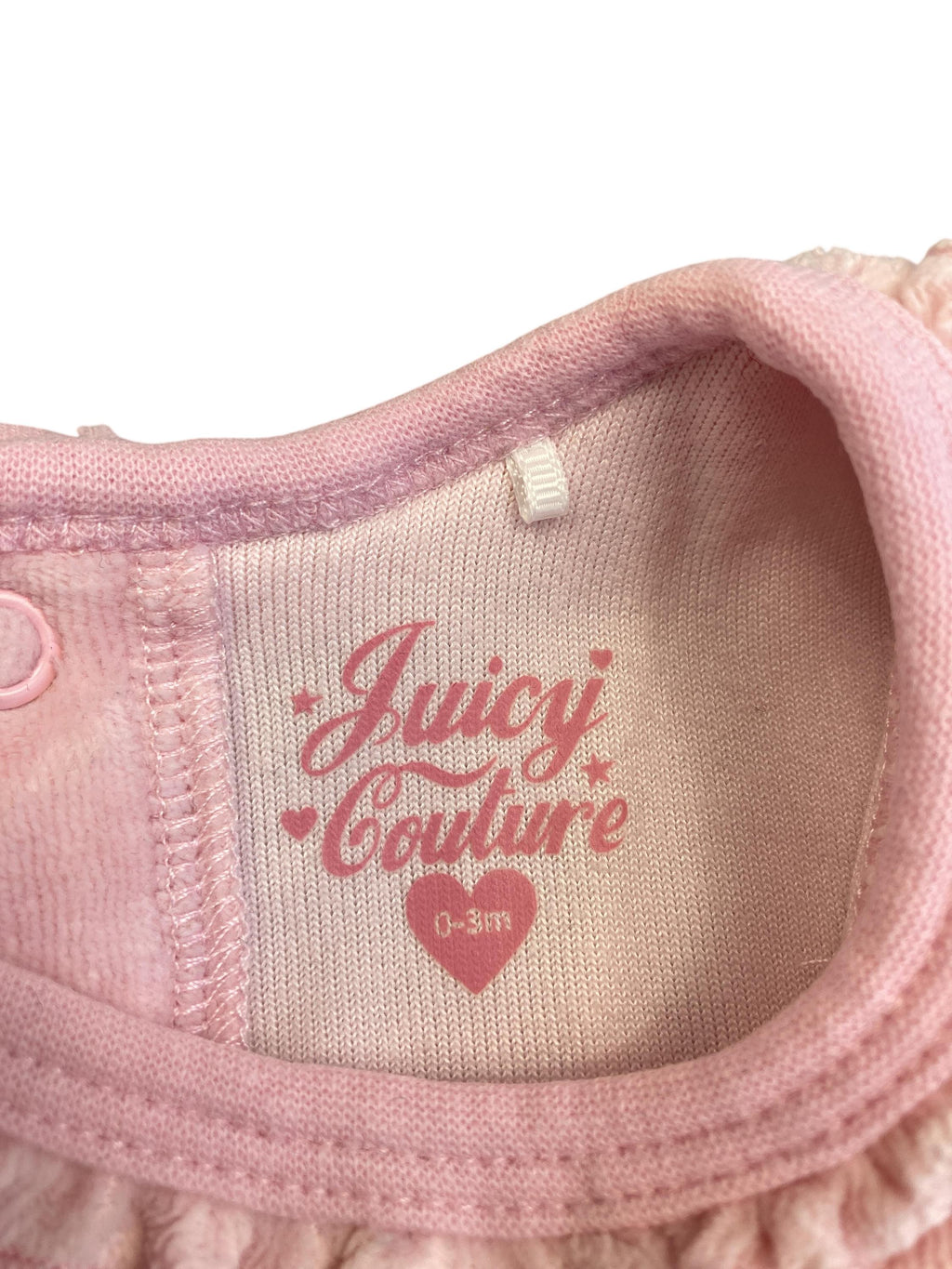 Strampler Strampler Kleidung Strampler mit Mütze Juicy Couture Label Image Second Hand