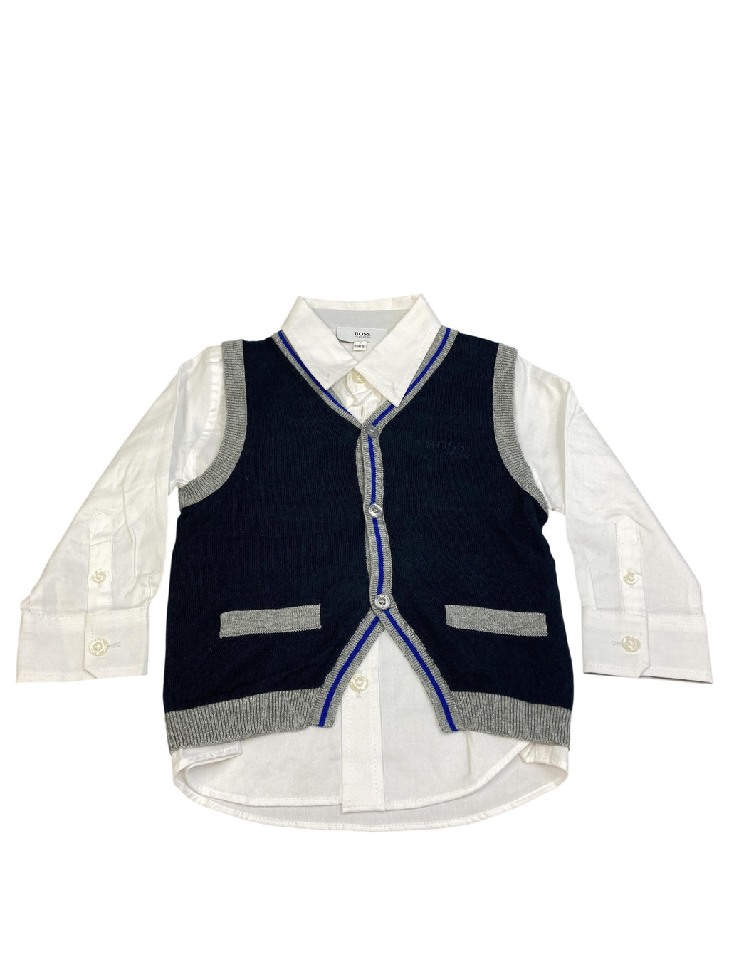 Hemden Hemden & Blusen Kleidung Hemd Weste Hugo Boss Front Image Second Hand