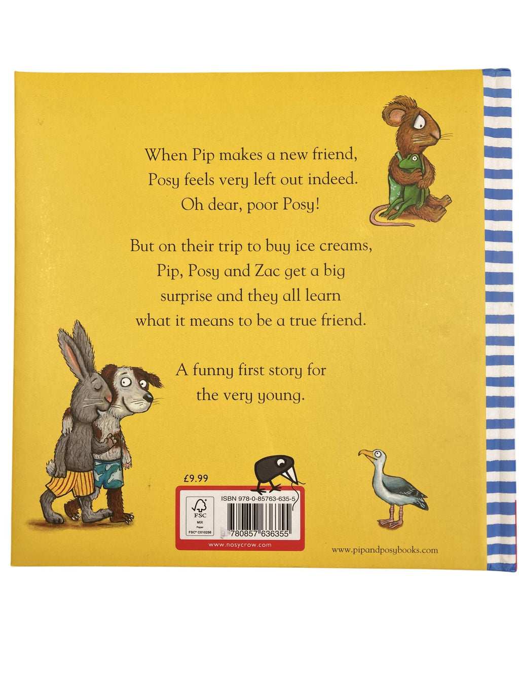 Kinderbücher Bücher Spielen & Lernen Pop and Posy - The New Friend Nosy Crow Rear Image Second Hand