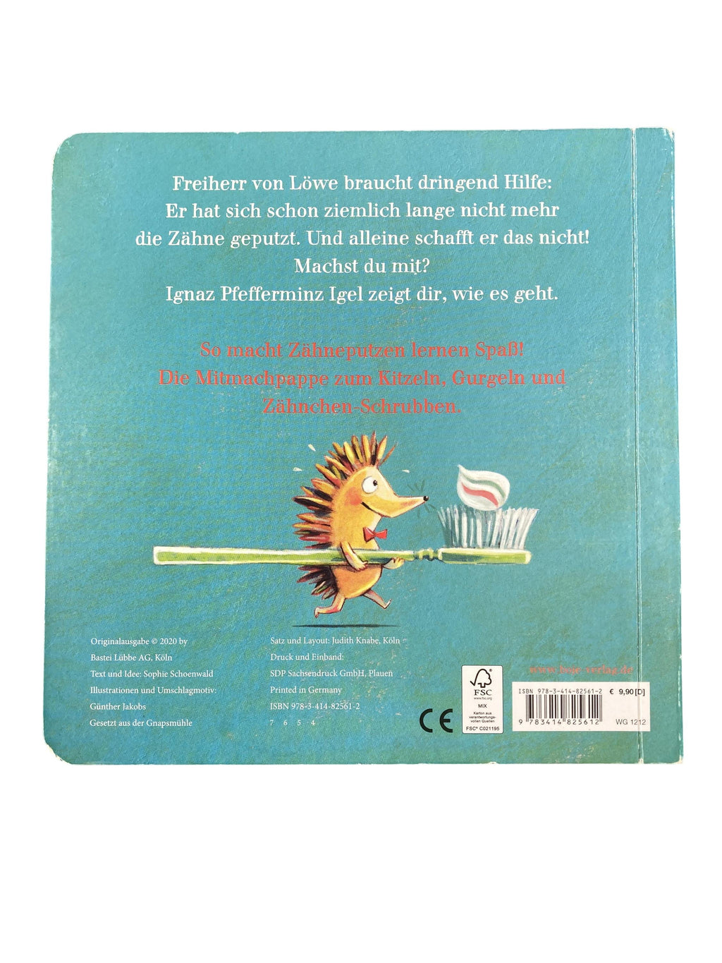 Kinderbücher Bücher Spielen & Lernen Hilf dem Löwen Zähne Putzen Boje Verlag Rear Image Second Hand