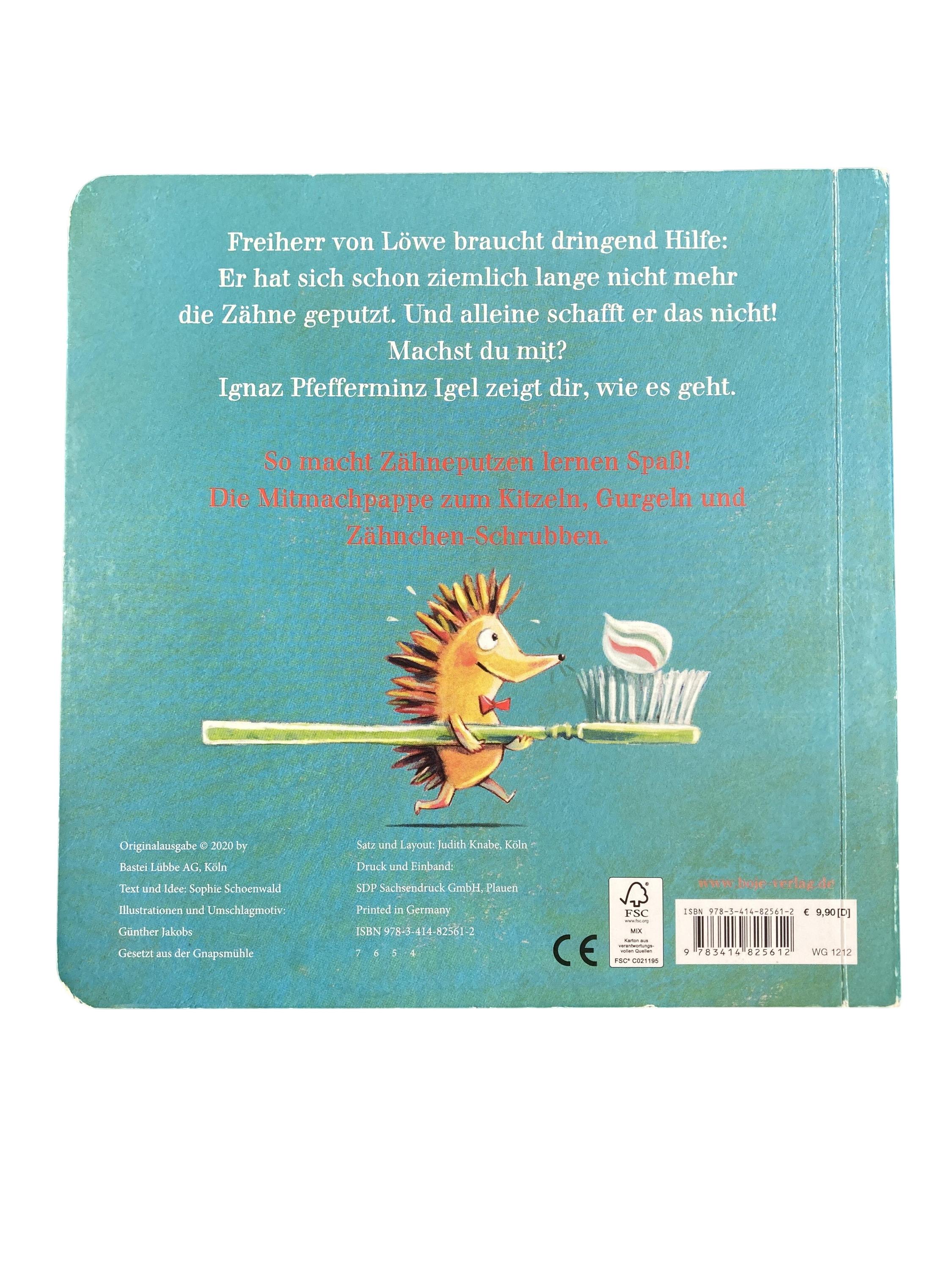 Kinderbücher Bücher Spielen & Lernen Hilf dem Löwen Zähne Putzen Boje Verlag Rear Image Second Hand