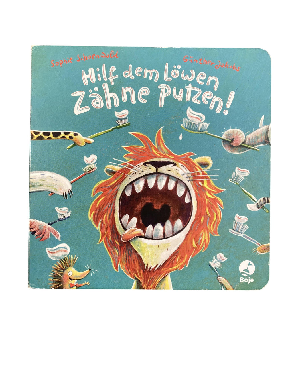 Kinderbücher Bücher Spielen & Lernen Hilf dem Löwen Zähne Putzen Boje Verlag Front Image Second Hand