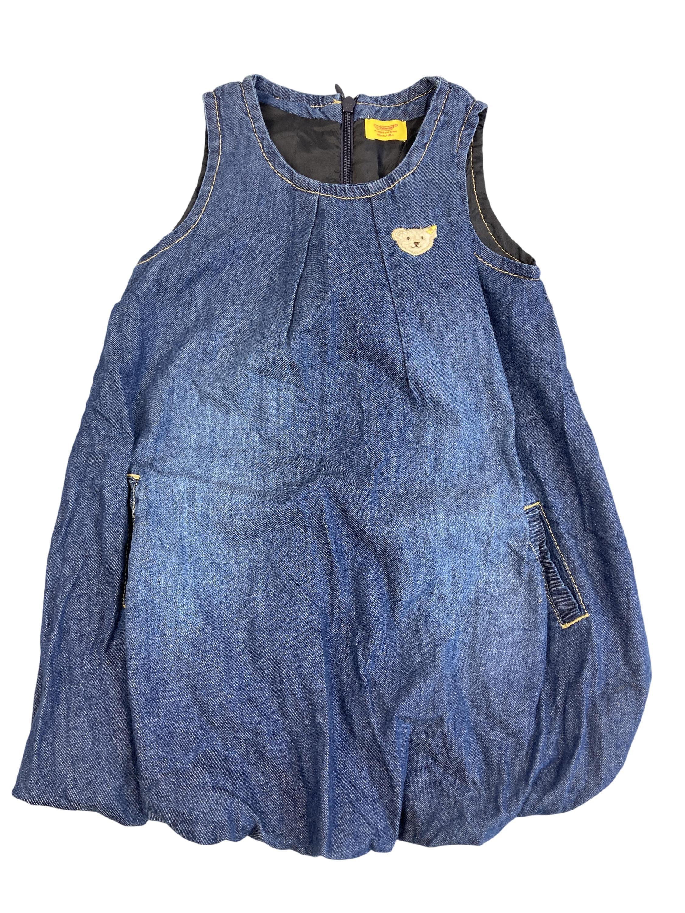 Kleider Kleider & Röcke Kleidung Jeanskleid Steiff Front Image Second Hand