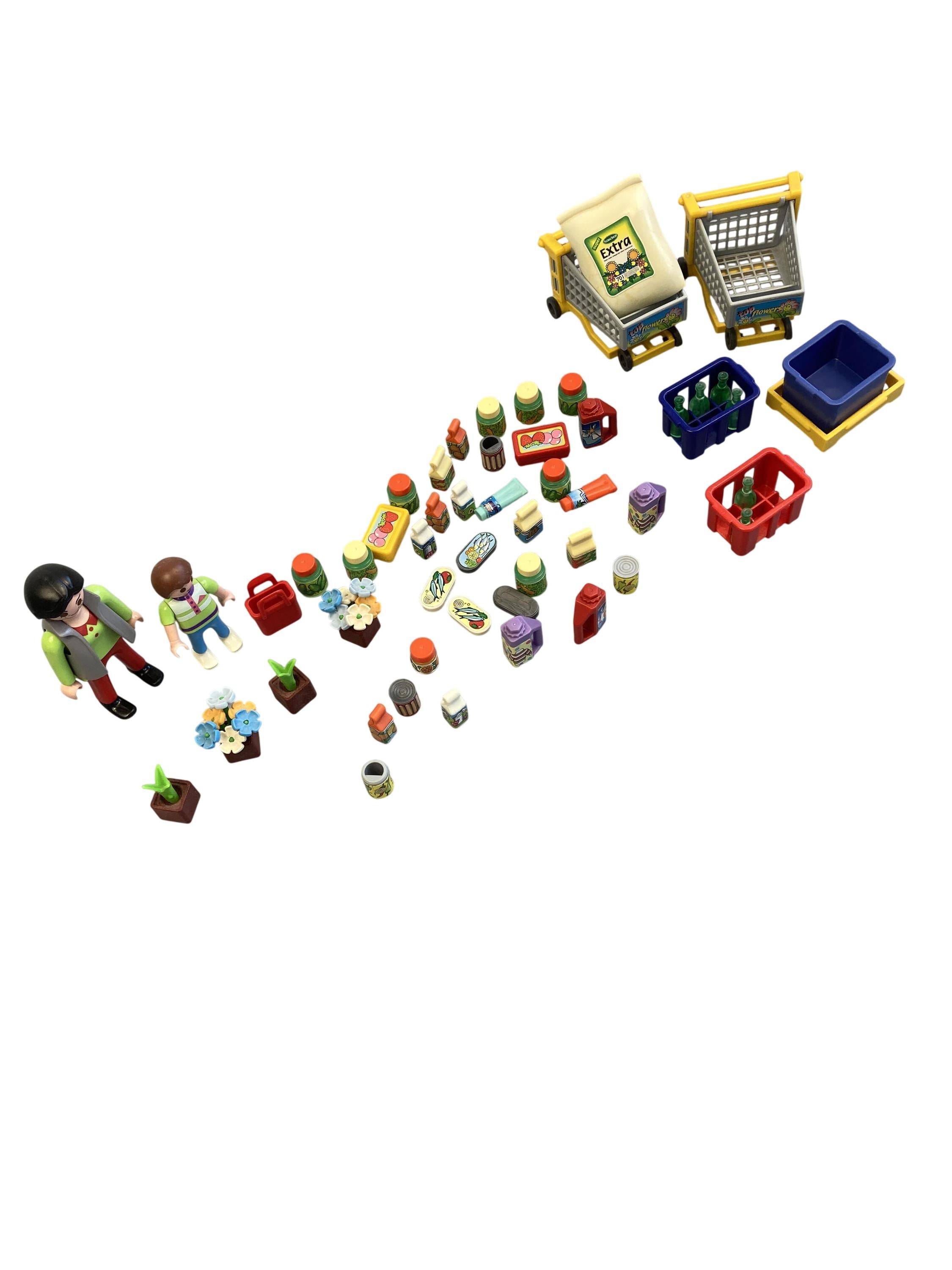 Playmobil Bauen & Konstruieren Spielen & Lernen Playmobil Mitnahmebox mit Einkaufsartikeln Playmobil Rear Image Second Hand