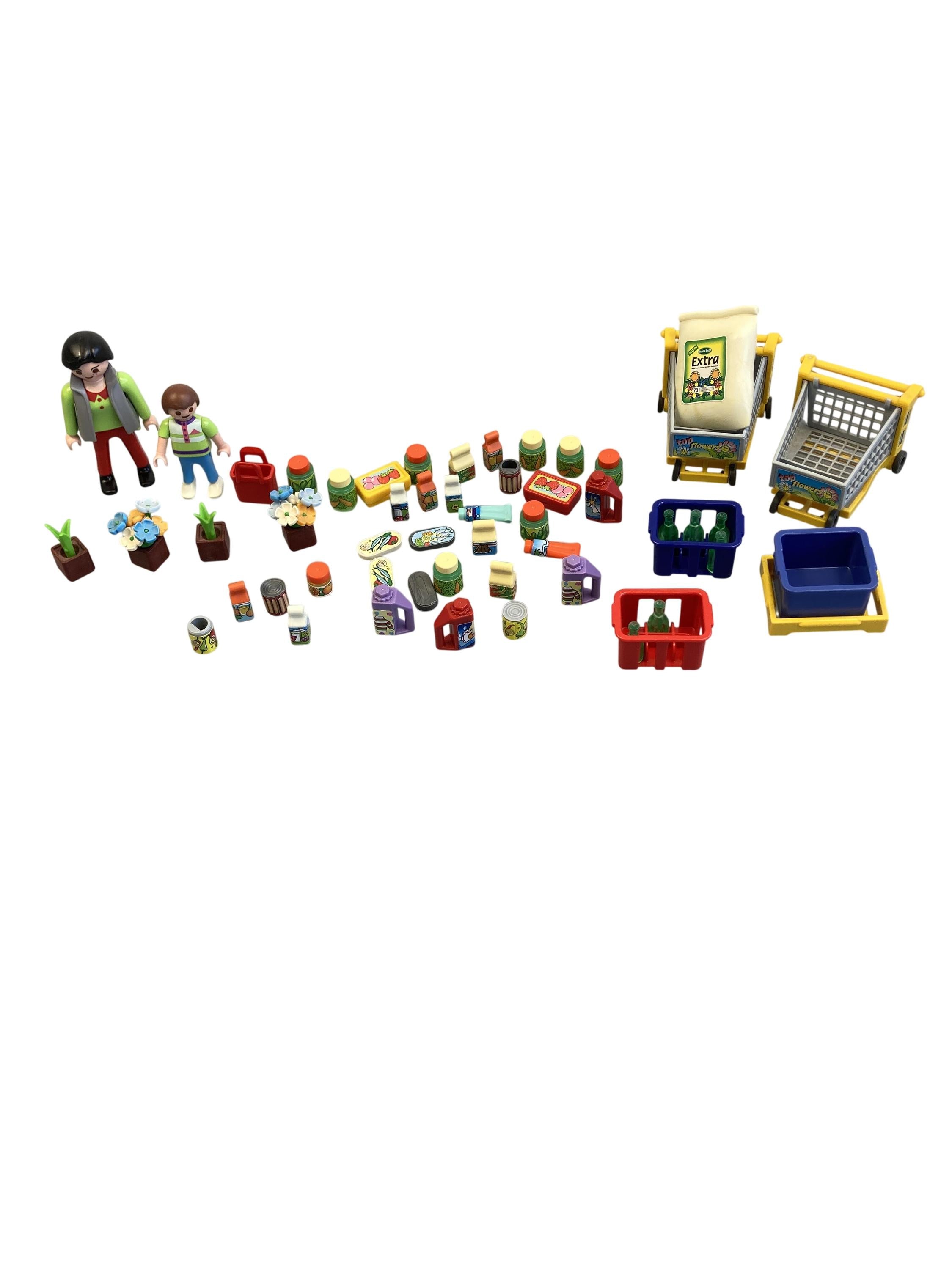 Playmobil Bauen & Konstruieren Spielen & Lernen Playmobil Mitnahmebox mit Einkaufsartikeln Playmobil Label Image Second Hand