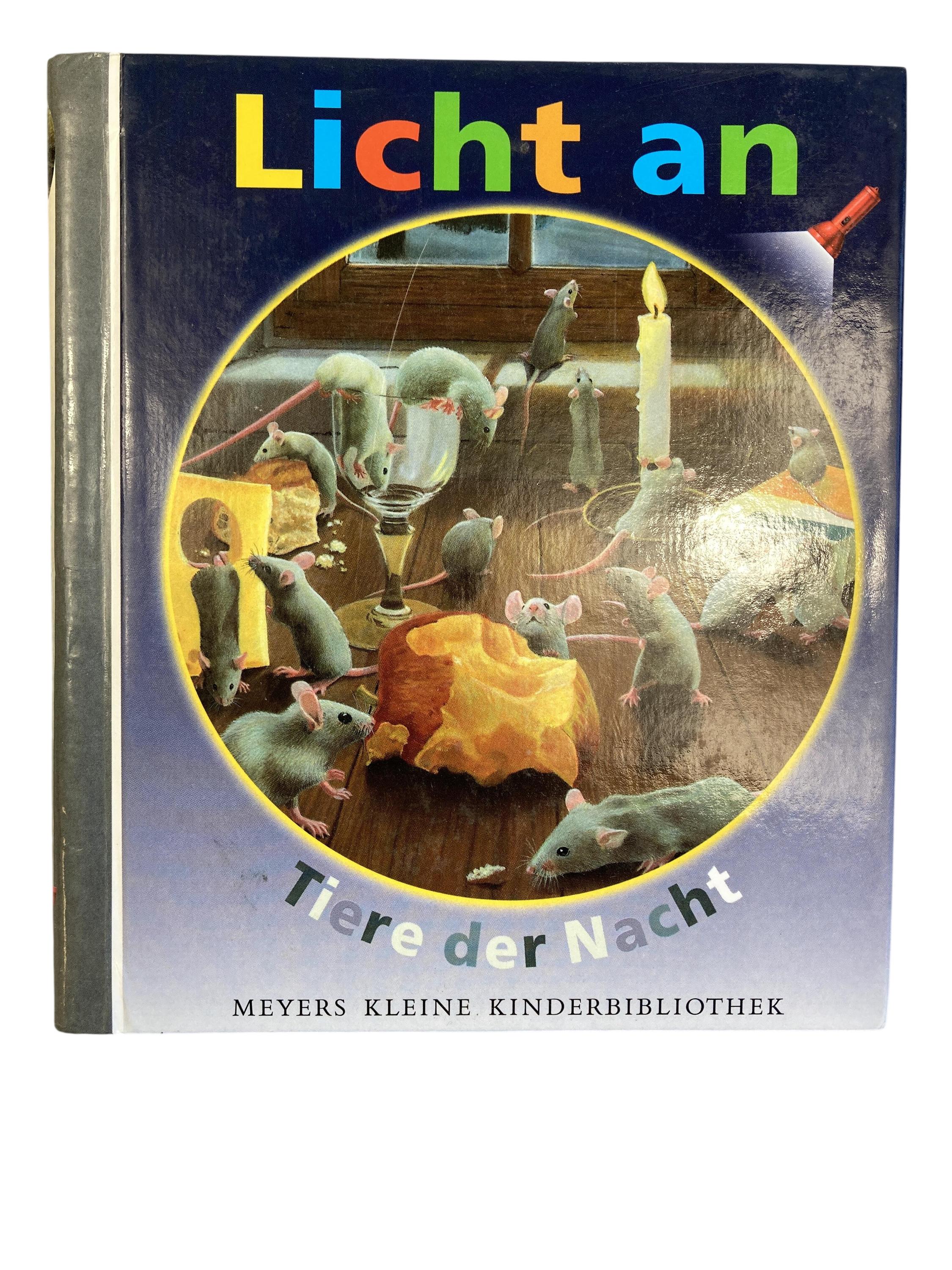 Kinderbücher Bücher Spielen & Lernen Licht an - Tiere der Nacht Meyers Lexikonverlag Front Image Second Hand