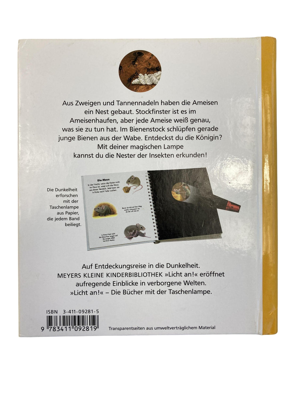 Kinderbücher Bücher Spielen & Lernen Licht an - In den Nestern der Insekten Meyers Lexikonverlag Rear Image Second Hand