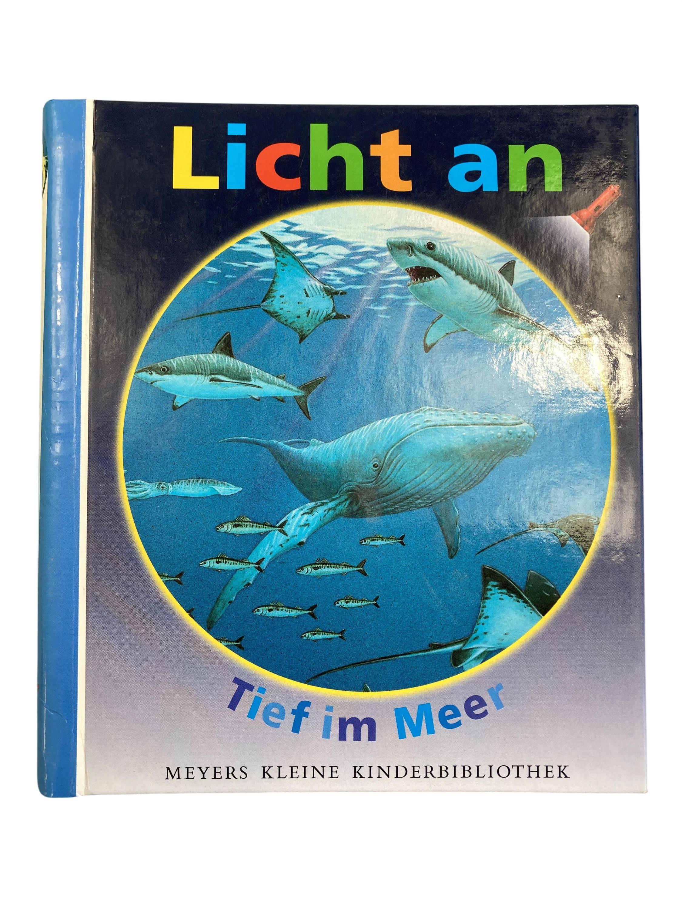 Kinderbücher Bücher Spielen & Lernen Licht an - Tief im Meer Meyers Lexikonverlag Front Image Second Hand