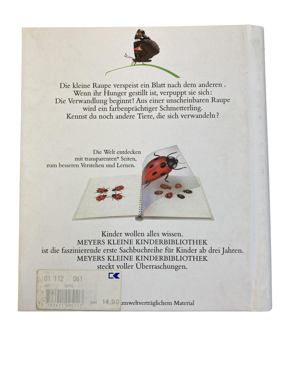 Kinderbücher Bücher Spielen & Lernen Der Schmetterling Meyers Lexikonverlag Rear Image Second Hand