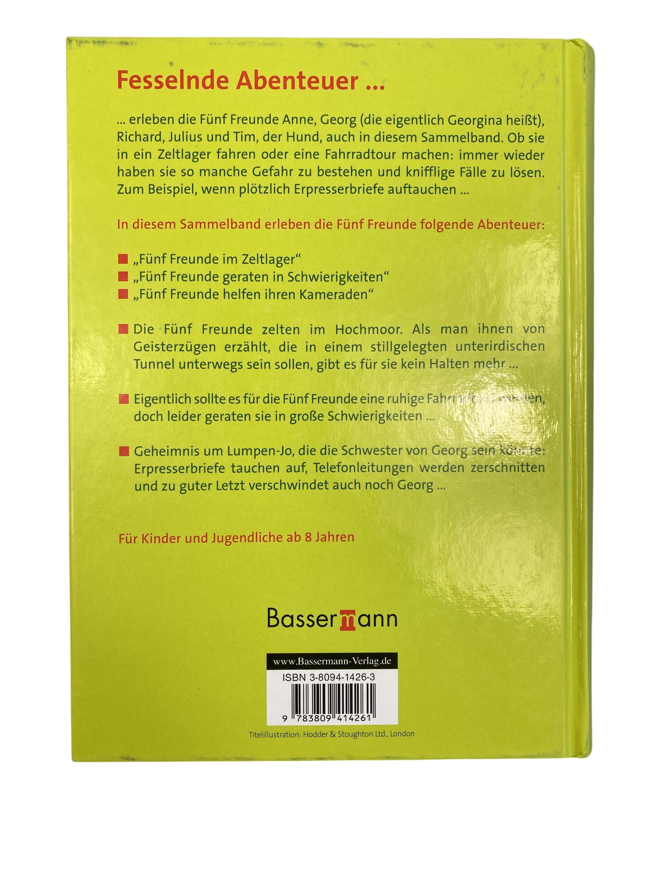 Kinderbücher Bücher Spielen & Lernen Fünf Freunde - Die besten Abenteuer Bassermann Rear Image Second Hand