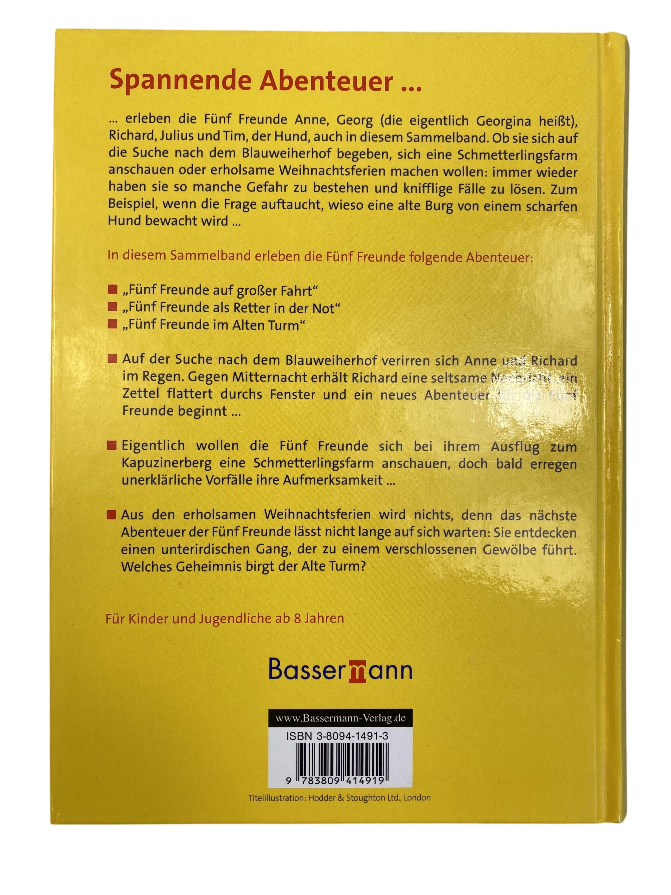 Kinderbücher Bücher Spielen & Lernen Fünf Freunde - Die neuesten Abenteuer Bassermann Rear Image Second Hand