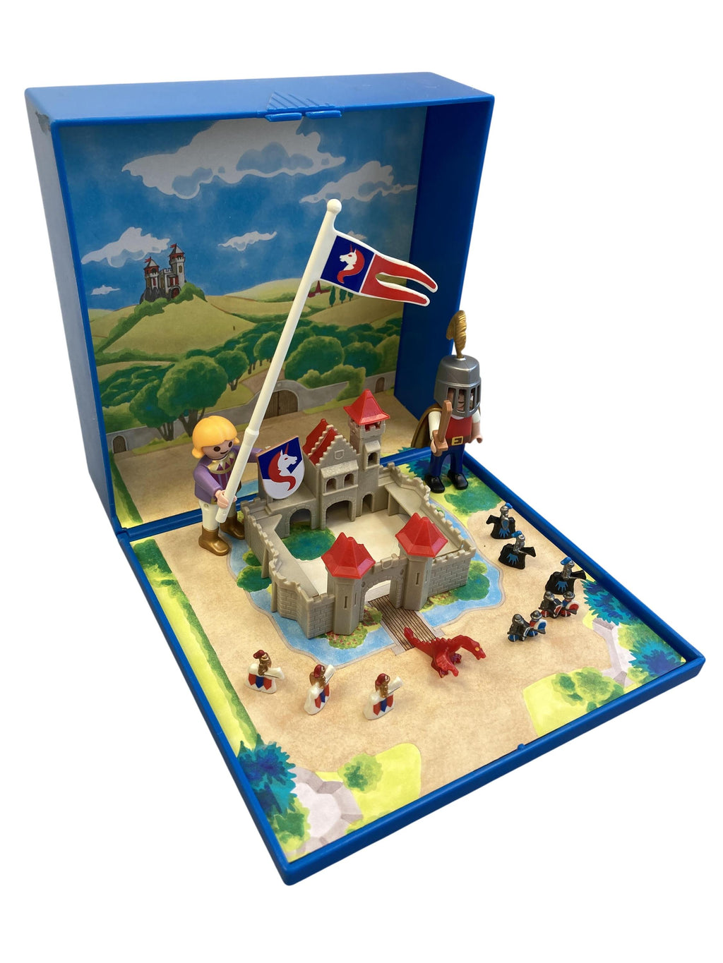 Playmobil Bauen & Konstruieren Spielen & Lernen Playmobil - Ritterburg - Microwelt - Magnetische Reisebox Playmobil Rear Image Second Hand