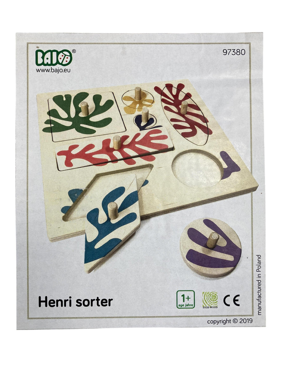 Holzpuzzles Holzspielzeuge Spielen & Lernen Holzpuzzle BAJO Label Image Second Hand