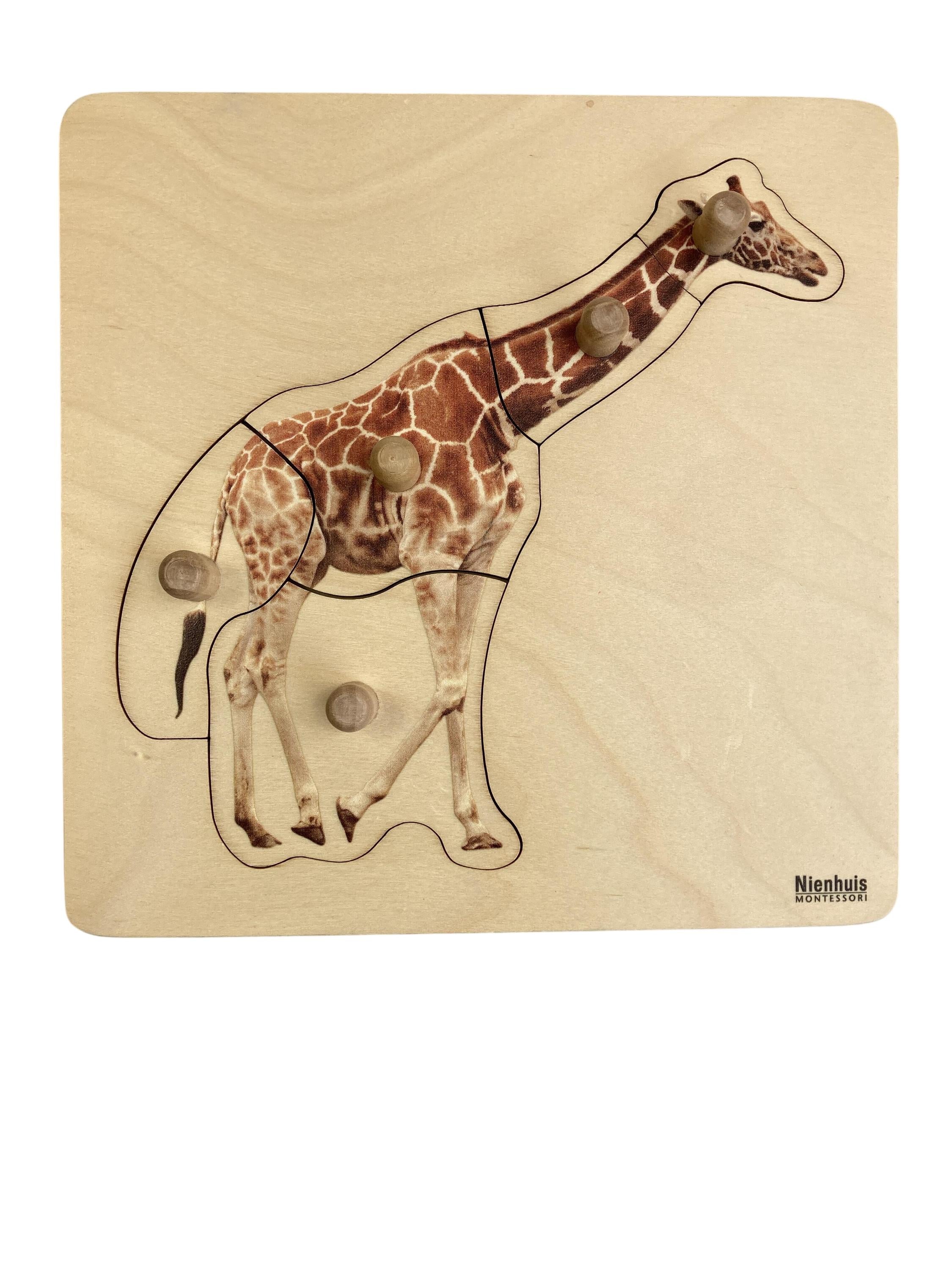 Holzpuzzles Holzspielzeuge Spielen & Lernen Puzzle Giraffe Nienhuis Front Image Second Hand