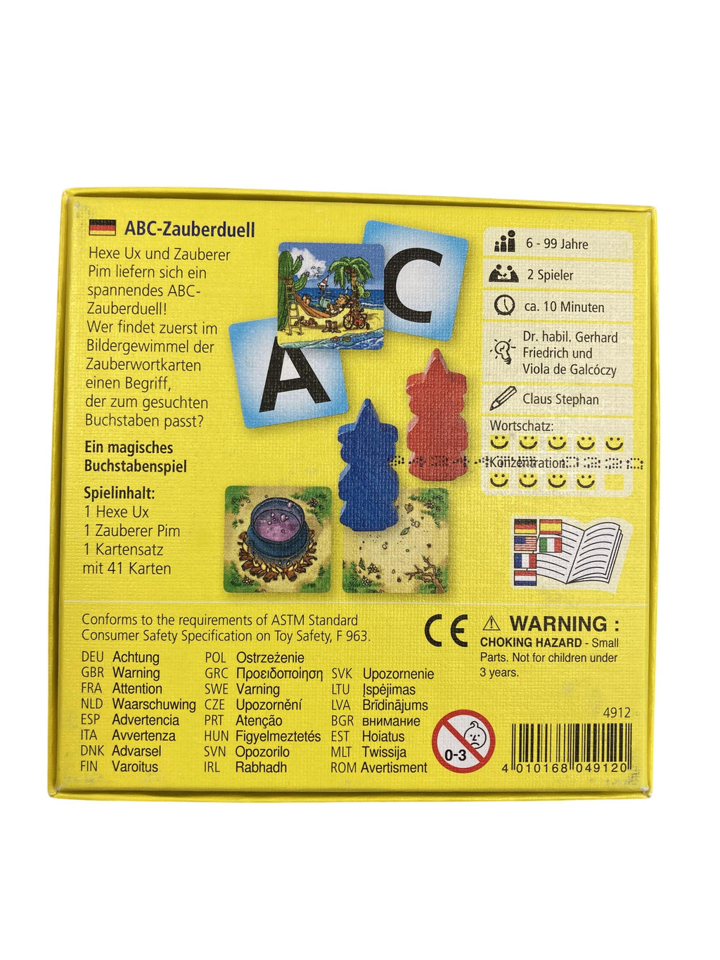 Kartenspiele Brett- / Gesellschaftsspiele Spielen & Lernen ABC Zauberduell Haba Rear Image Second Hand