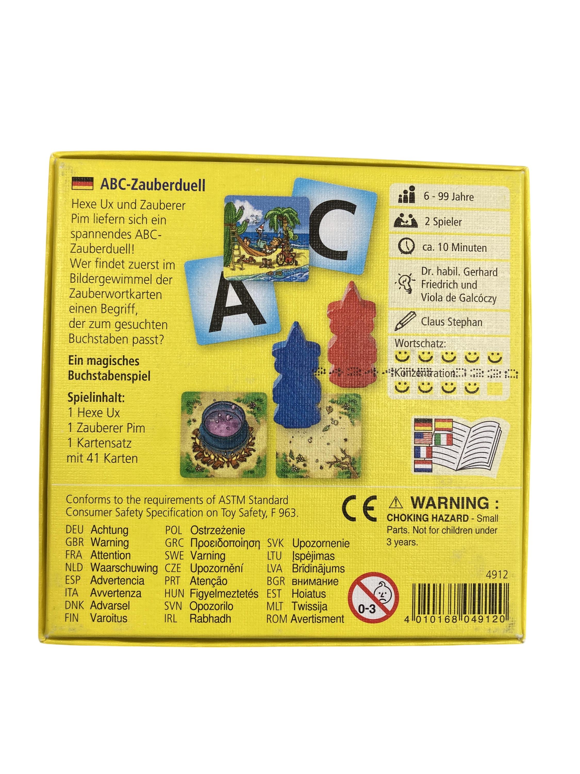 Kartenspiele Brett- / Gesellschaftsspiele Spielen & Lernen ABC Zauberduell Haba Rear Image Second Hand