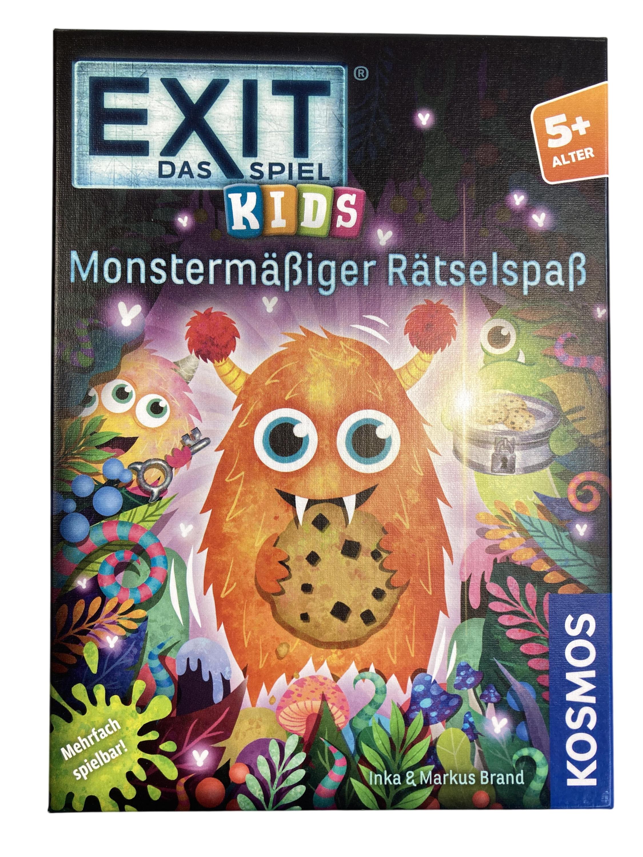 Brett- / Gesellschaftsspiele Spielen & Lernen Exit Kids monstermäßiger Rätselspaß KOSMOS Front Image Second Hand