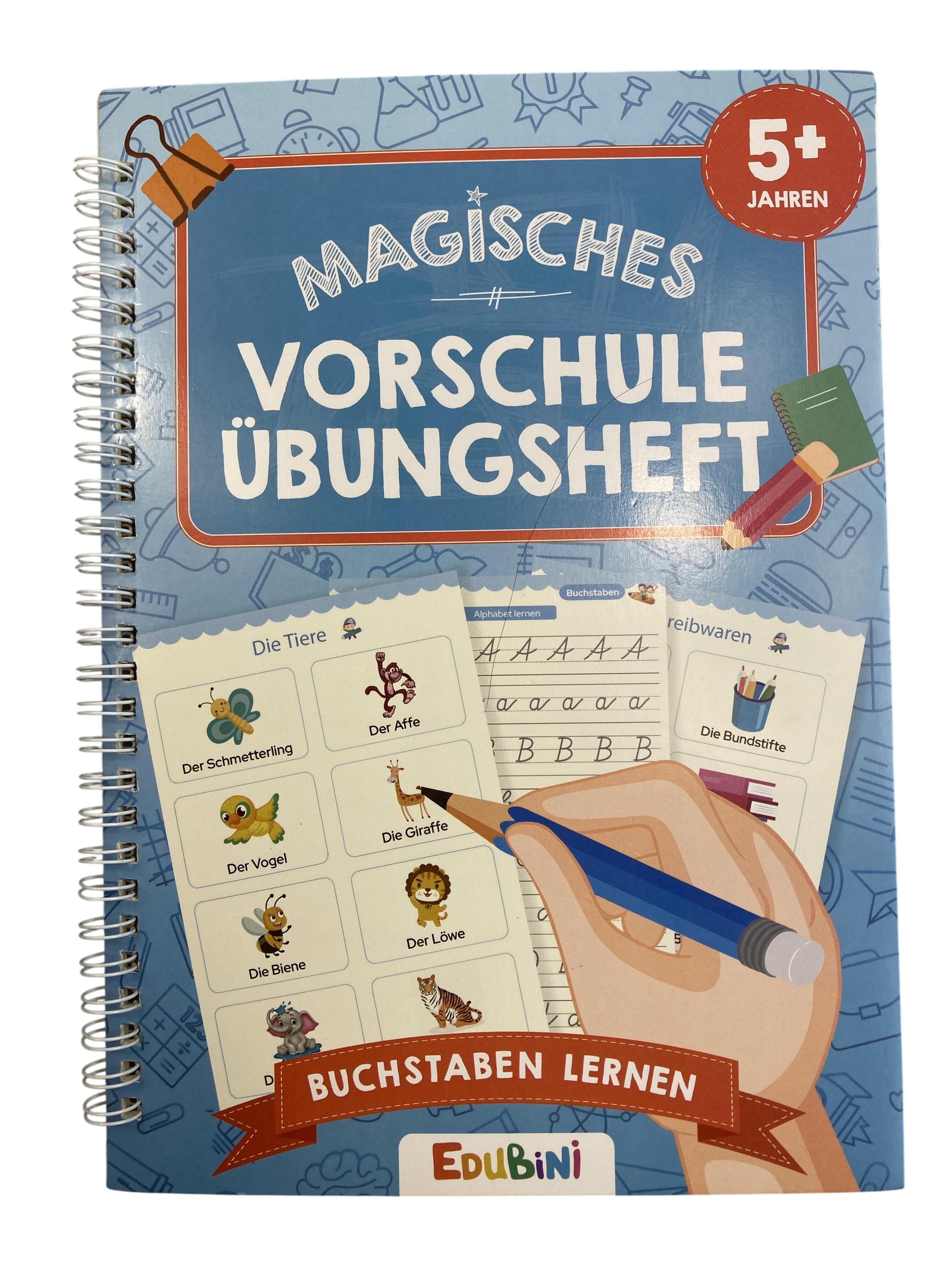 Hefte Schreiben, Malen & Basteln Spielen & Lernen Magisches  Vorschule Übungsheft - Buchstaben lernen Edubini Front Image Second Hand