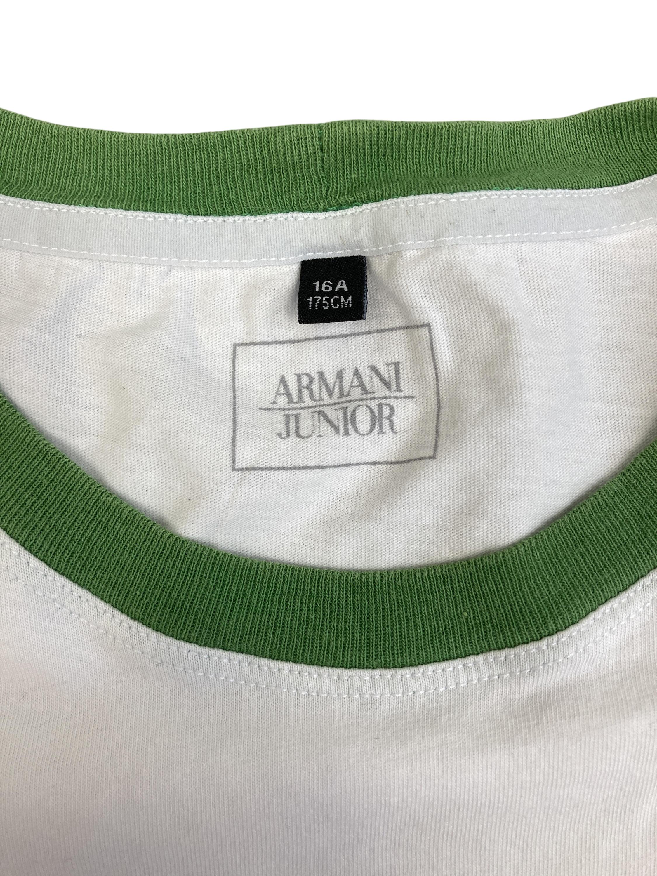 T-Shirts T-Shirts & Tops Kleidung T Shirt Armani Junior  Label Image Second Hand