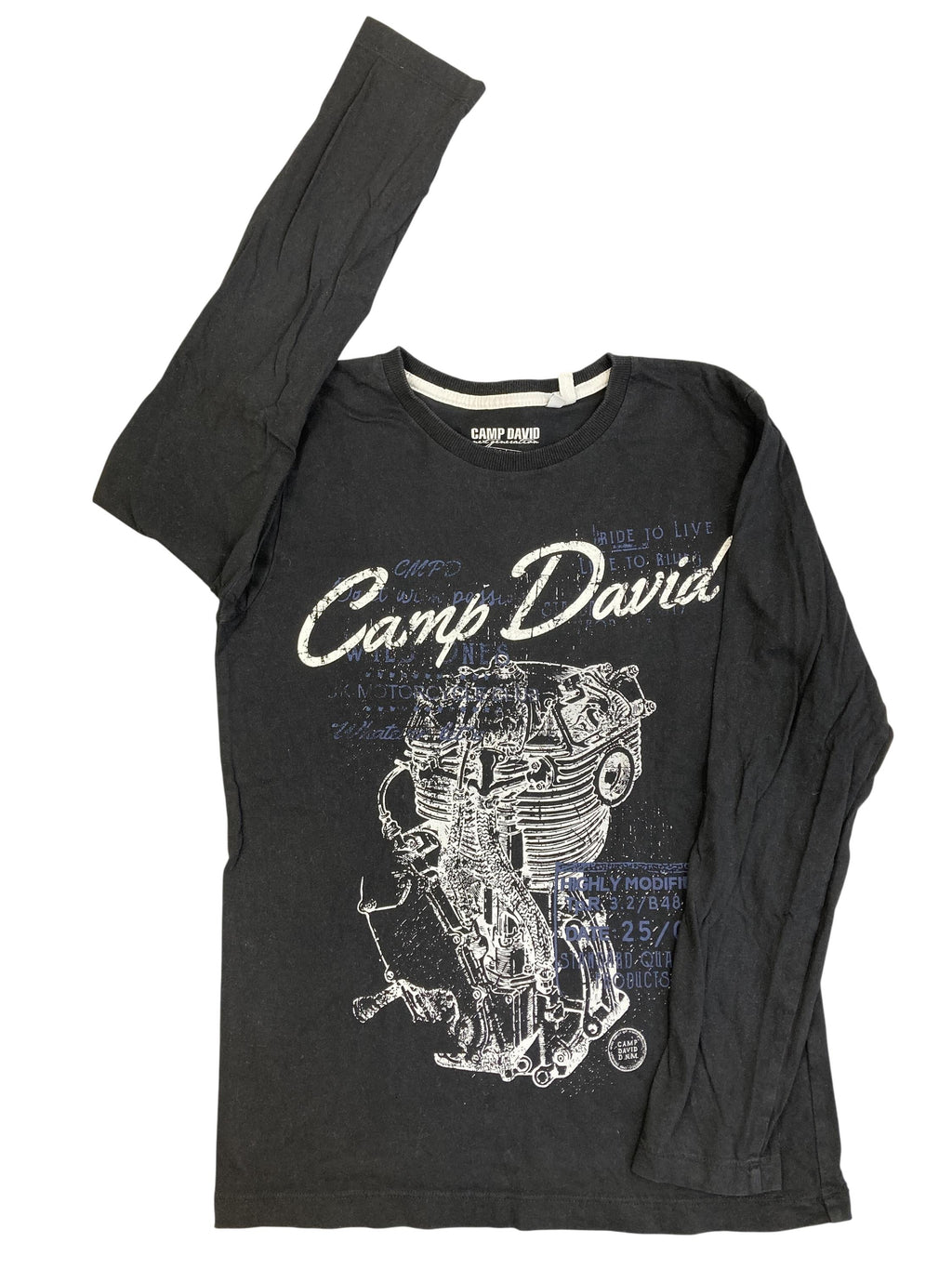 Langarmshirts Longsleeves & Shirts Kleidung Langarmshirt Camp David Front Image Second Hand