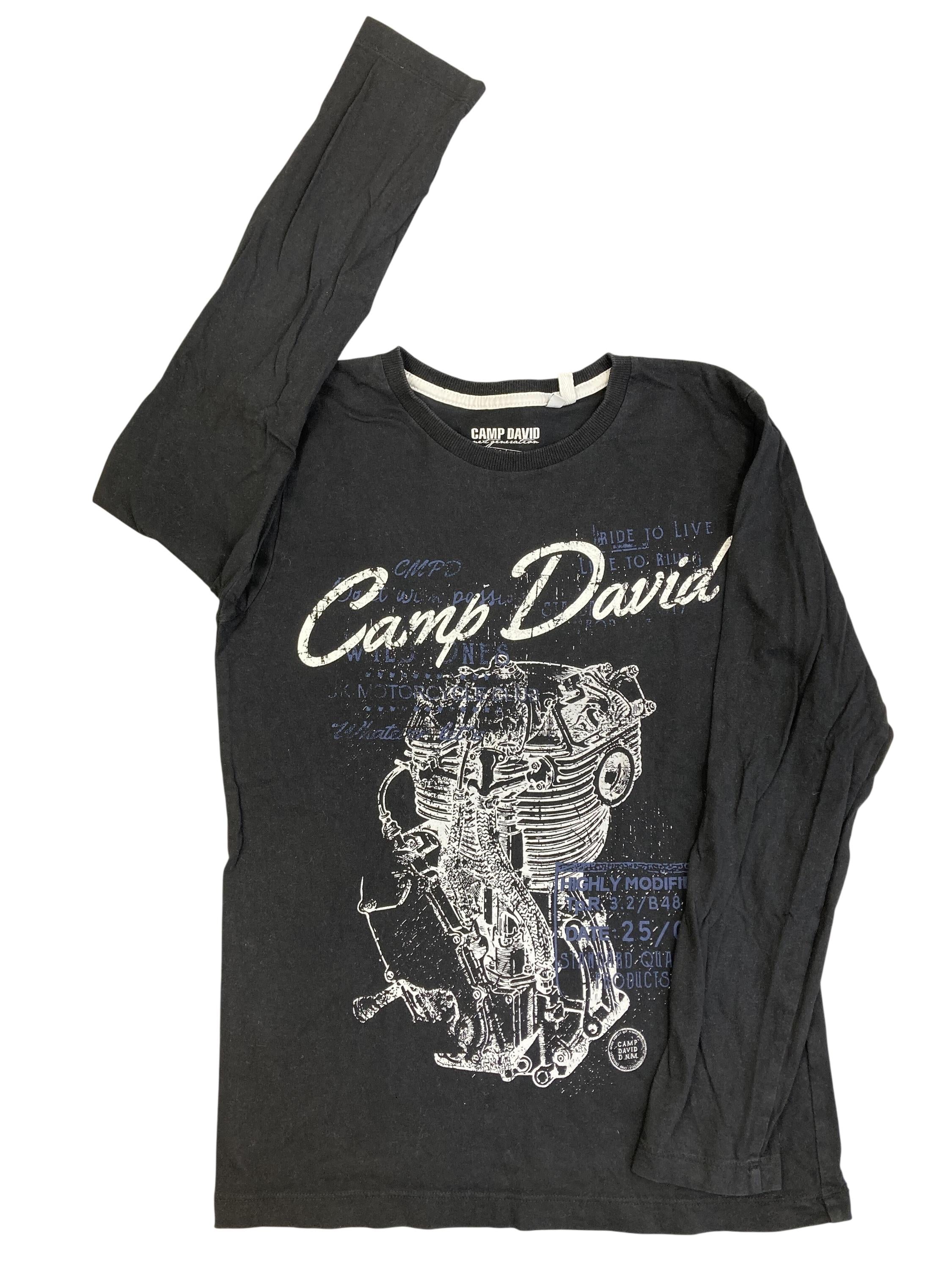 Langarmshirts Longsleeves & Shirts Kleidung Langarmshirt Camp David Front Image Second Hand