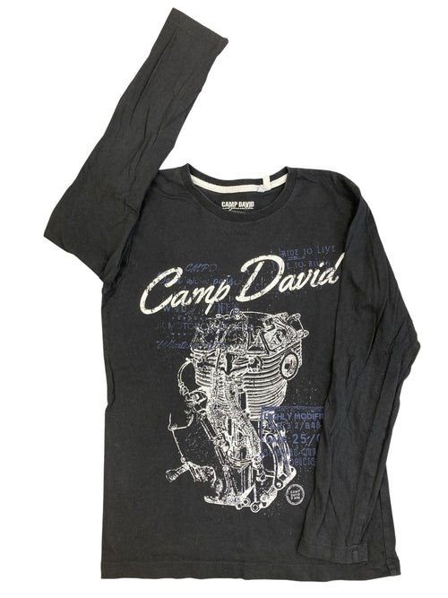 Langarmshirts Longsleeves & Shirts Kleidung Langarmshirt Camp David Front Image Second Hand