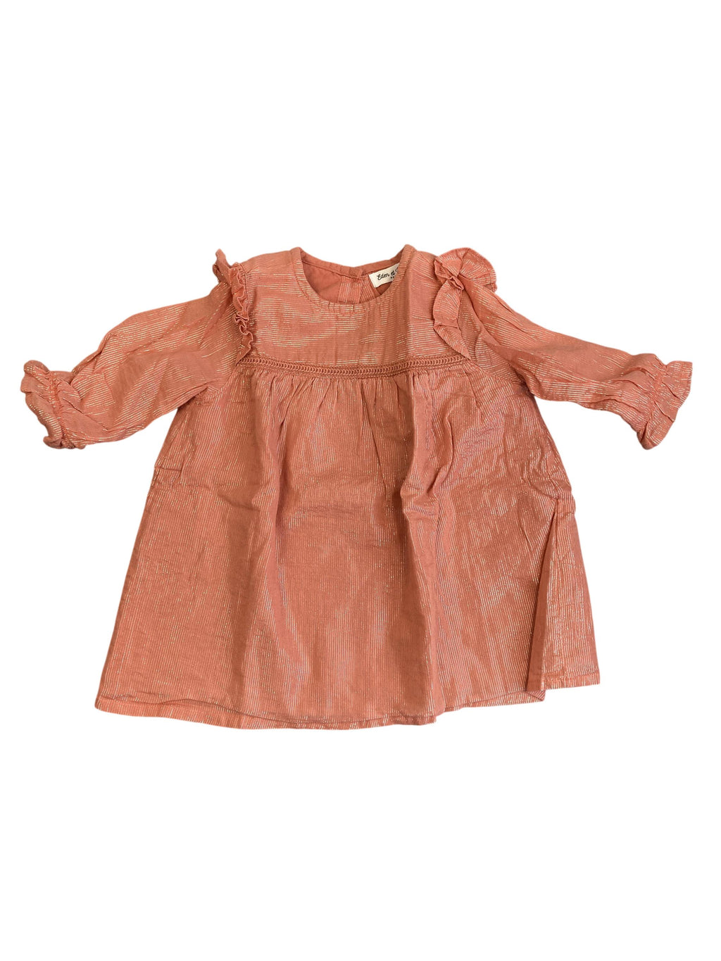 Lanarmkleider Kleider Kleider & Röcke Kleidung Kleid Langarm Glitzer Eden et Victor Front Image Second Hand
