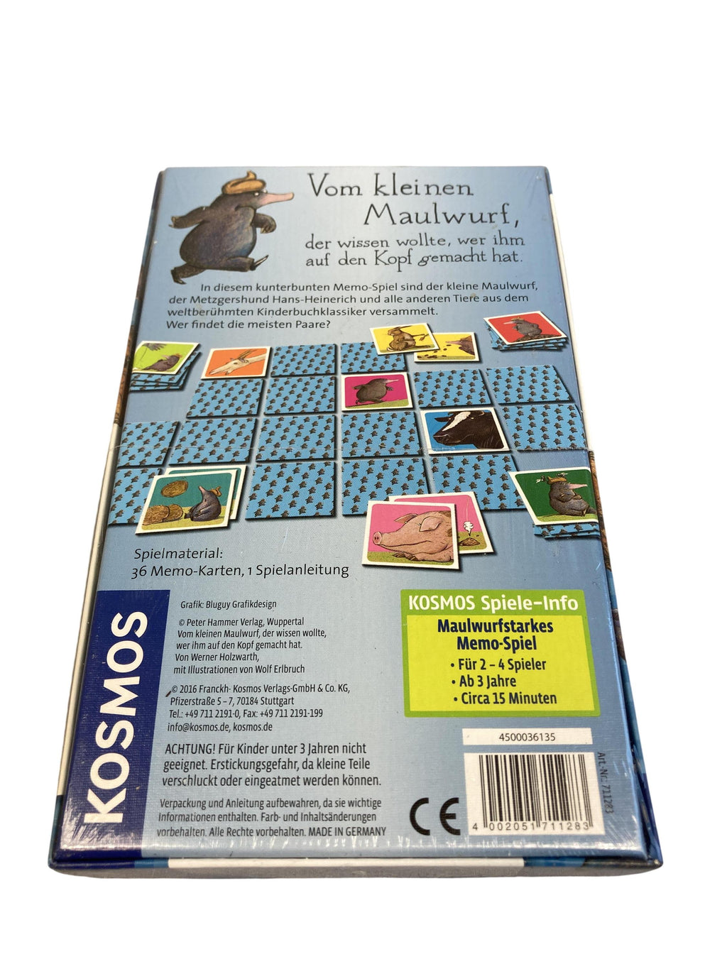 Memorys Brettspiele Spielen & Lernen Vom kleinen Maulwurf KOSMOS Rear Image Second Hand