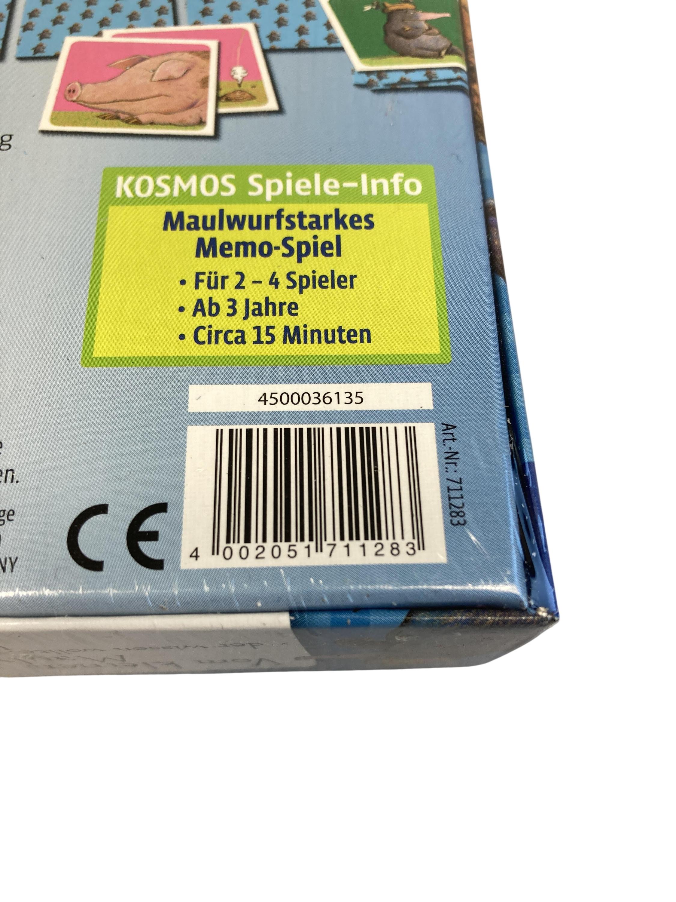 Memorys Brettspiele Spielen & Lernen Vom kleinen Maulwurf KOSMOS Label Image Second Hand