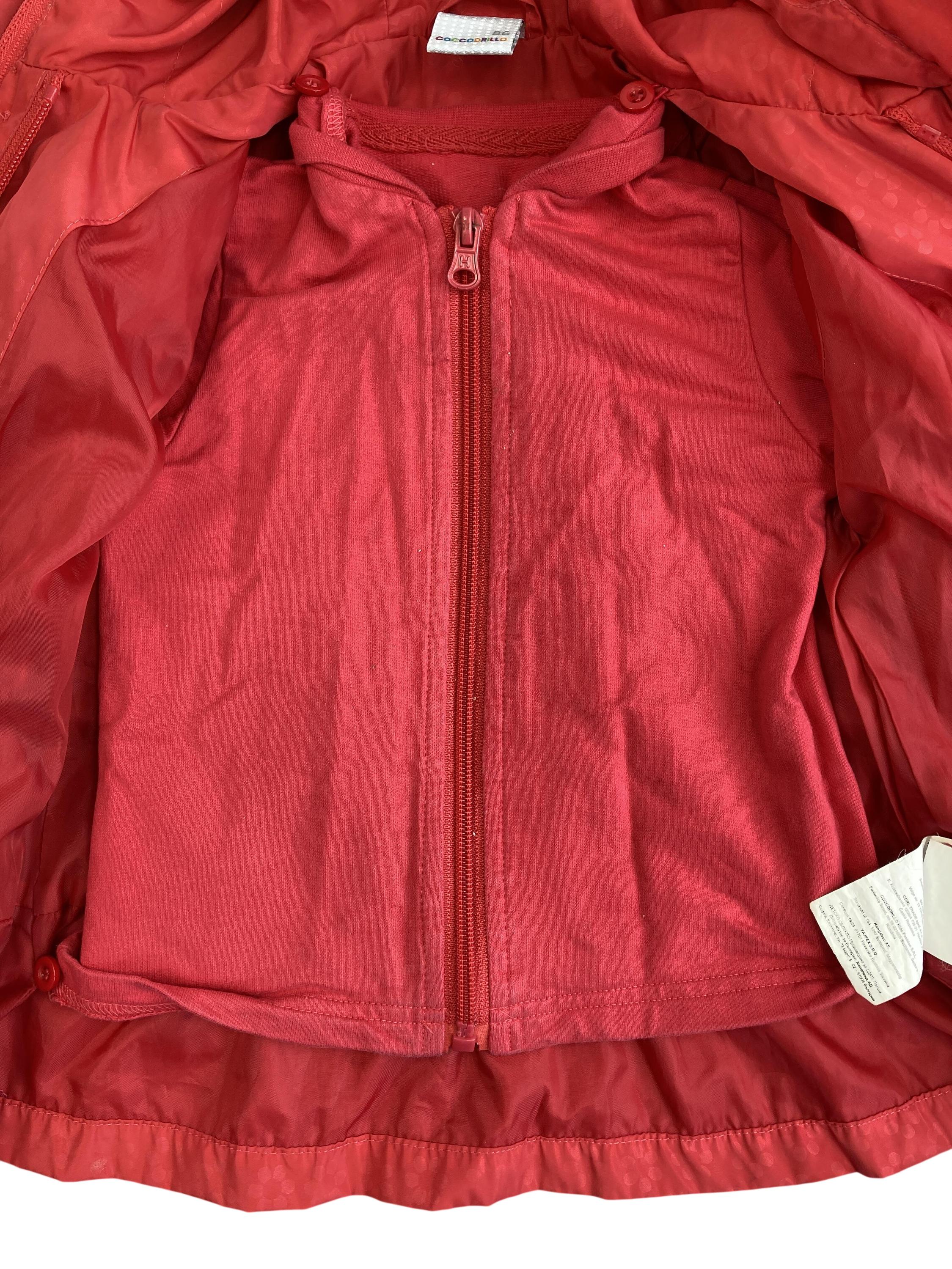 Regenjacken Regenkleidung Kleidung Regenjacke mit herausnehmbarer Unterjacke Coccodrillo  Second Hand