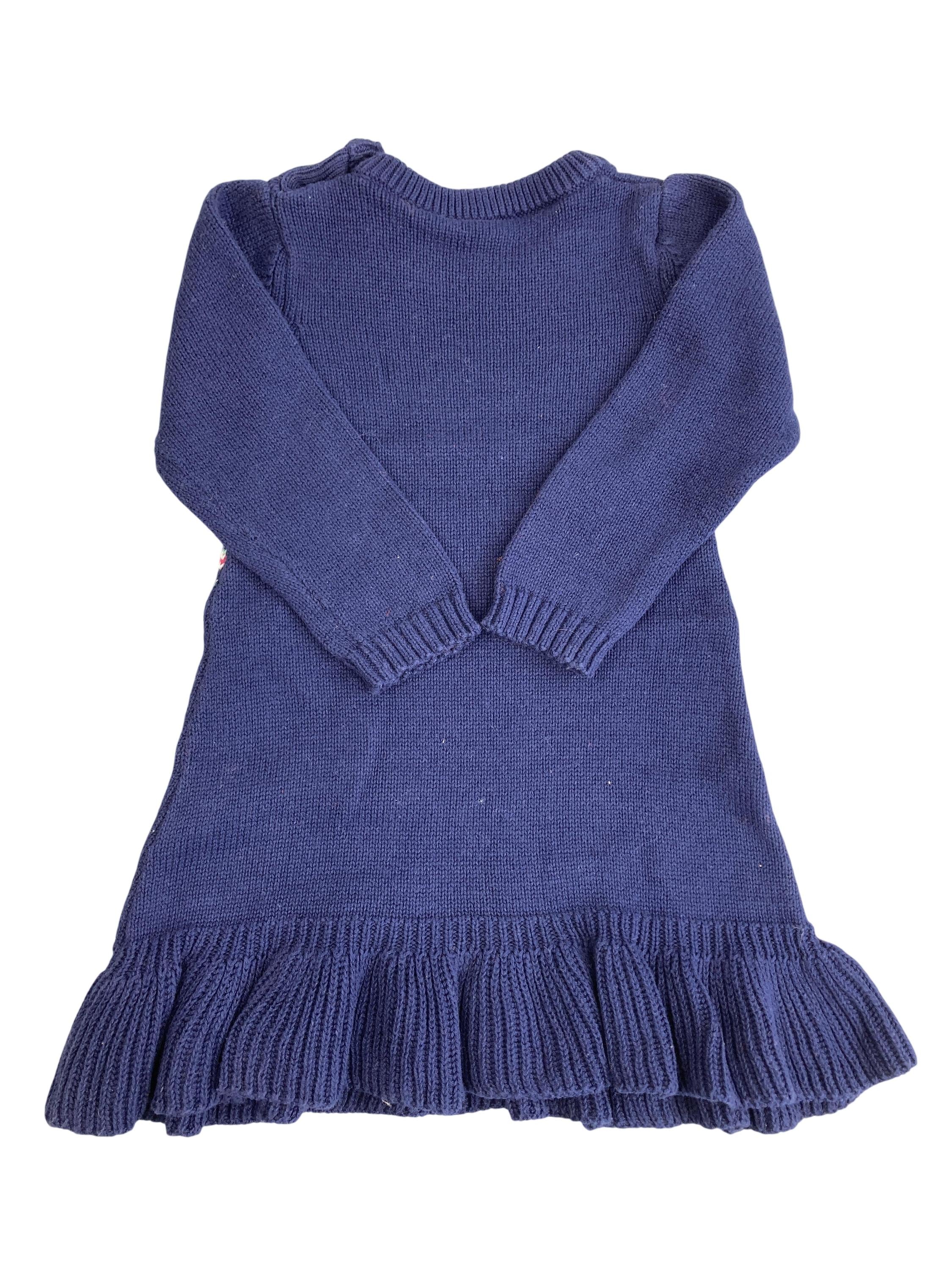 Lanarmkleider Kleider Kleider & Röcke Kleidung Strickkleid langarm Blue Seven  Rear Image Second Hand