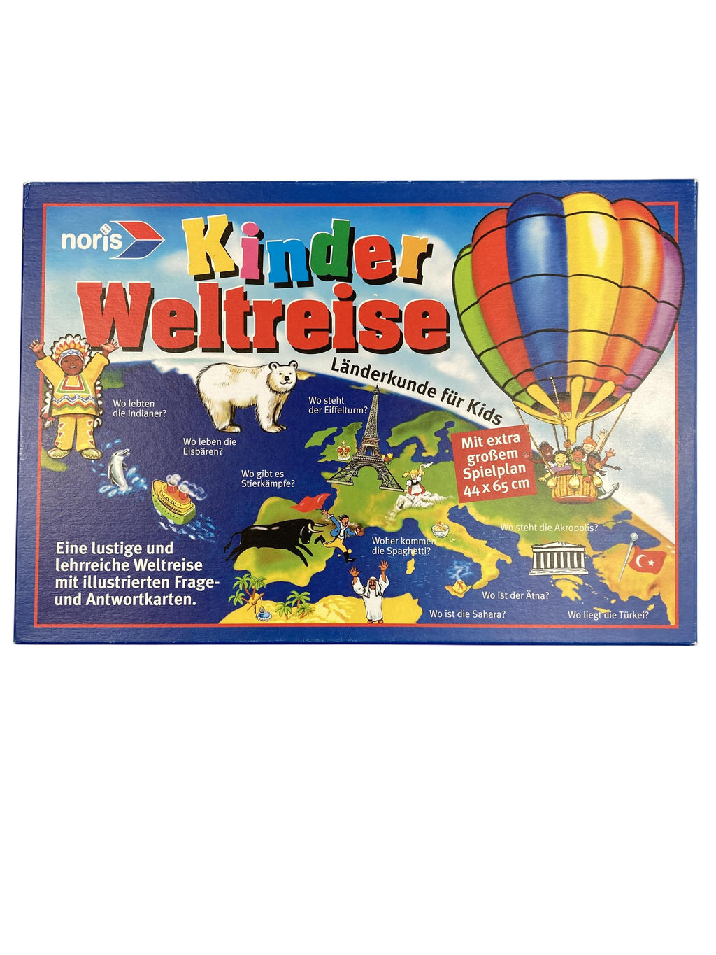 Brettspiele Brett- / Gesellschaftsspiele Spielen & Lernen Kinder Weltreise - Länderkunde für Kids Noris Front Image Second Hand