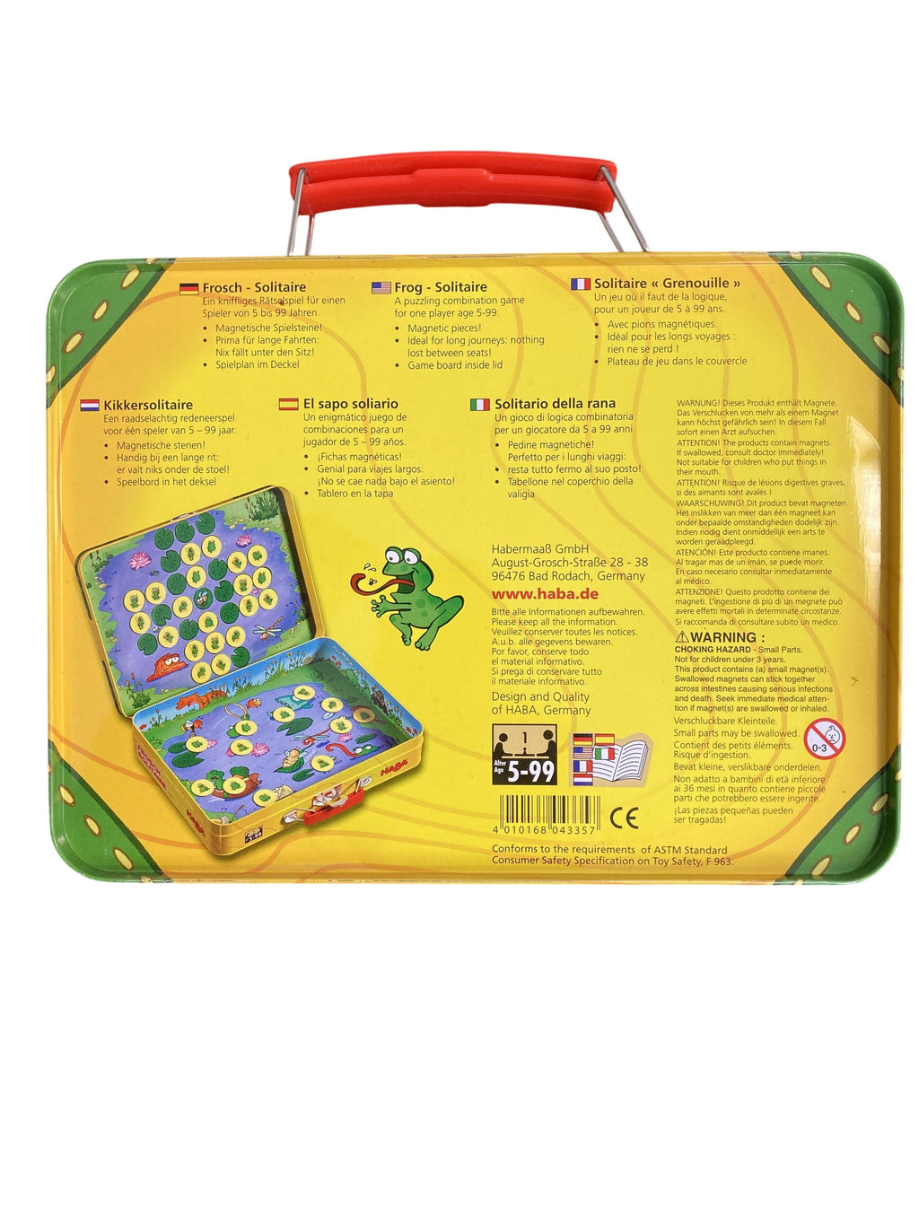 Brett- / Gesellschaftsspiele Spielen & Lernen Frosch Solitaire - Reisespiel Haba Rear Image Second Hand
