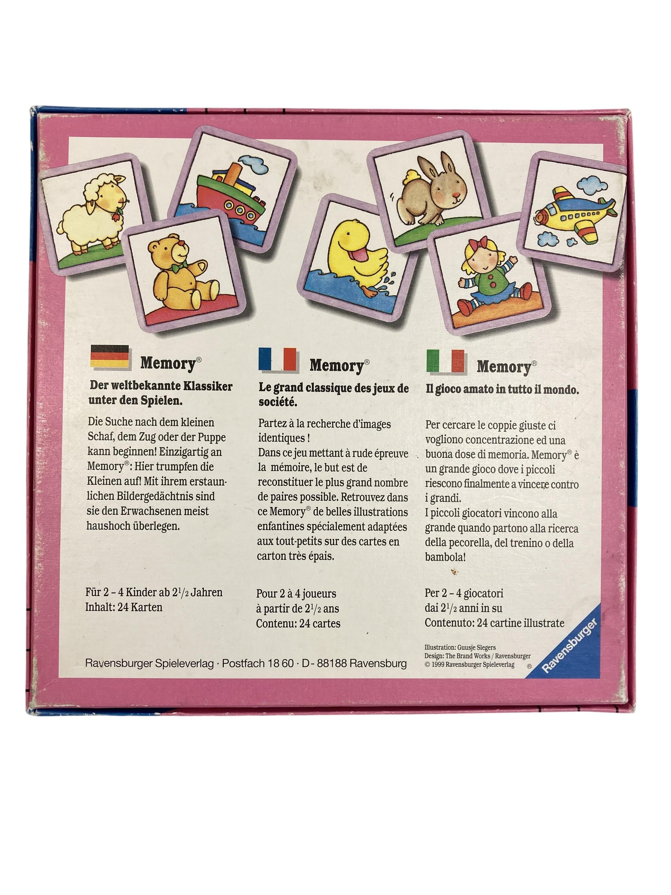 Memorys Brettspiele Spielen & Lernen Mein erstes Memory Ravensburger Rear Image Second Hand