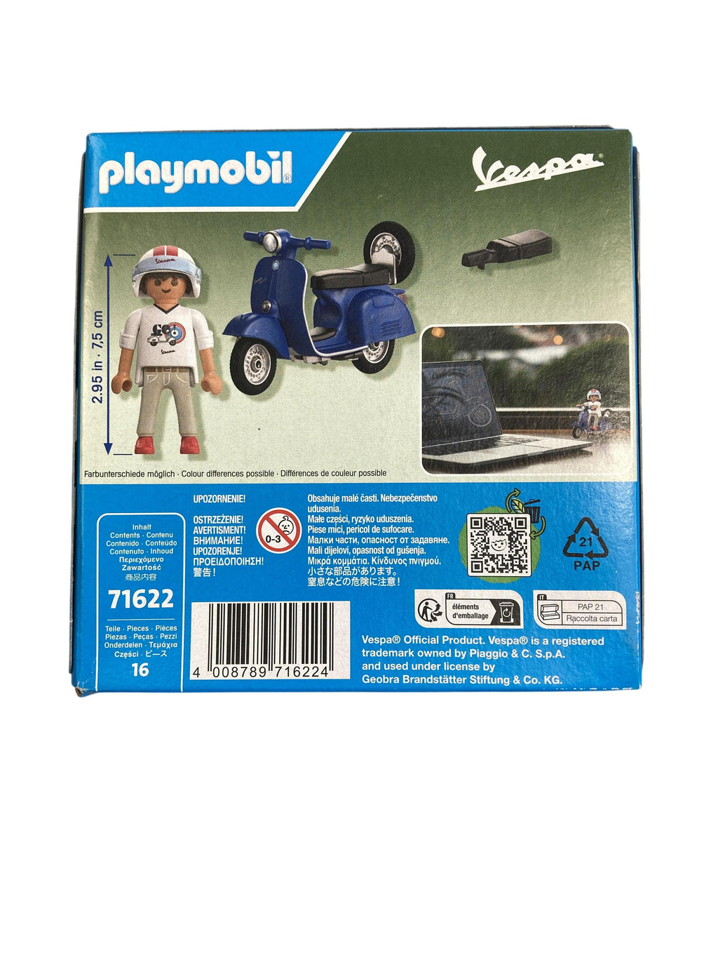Playmobil Bauen & Konstruieren Spielen & Lernen Playmobil Vespa 71622 Playmobil Rear Image Second Hand