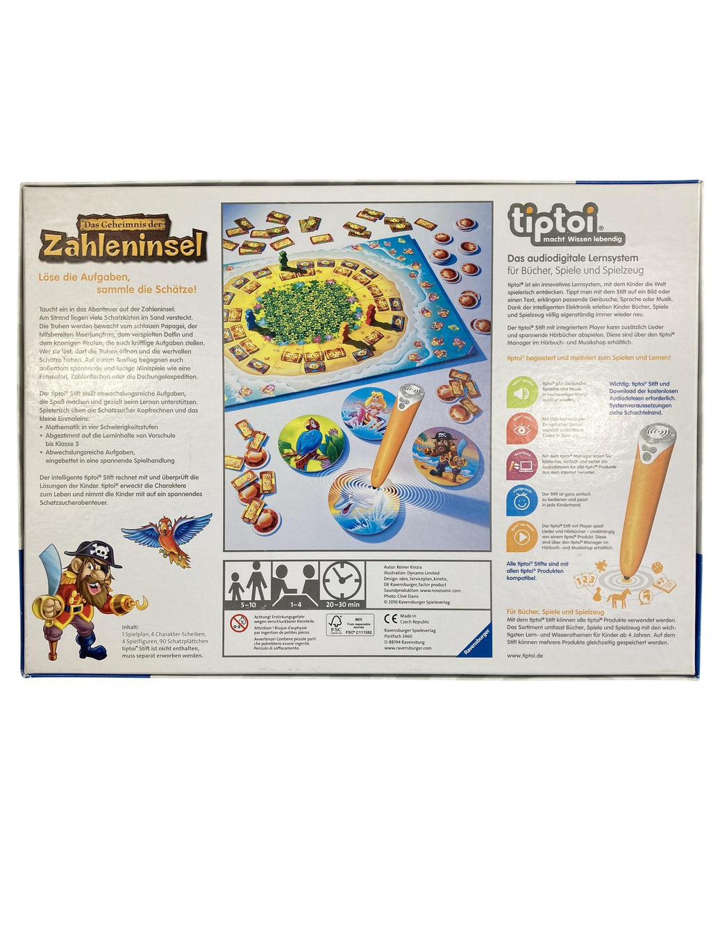 TipToi Spiele TipToi Spielen & Lernen Das Geheimnis der Zahleninsel Ravensburger Rear Image Second Hand