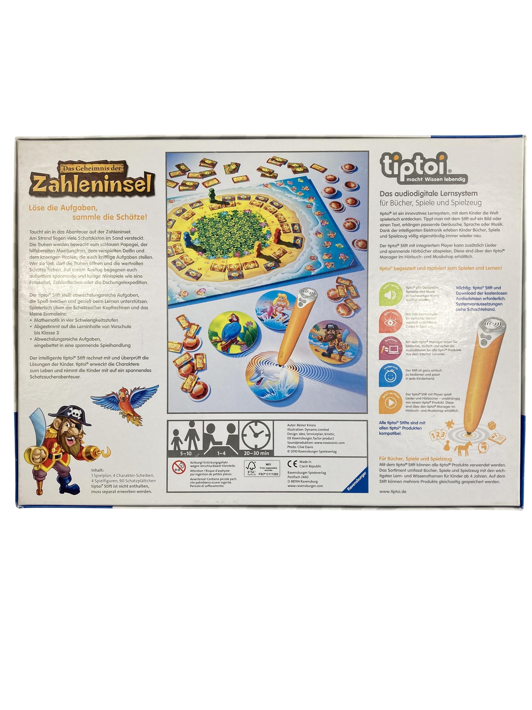 TipToi Spiele TipToi Spielen & Lernen Das Geheimnis der Zahleninsel Ravensburger Rear Image Second Hand