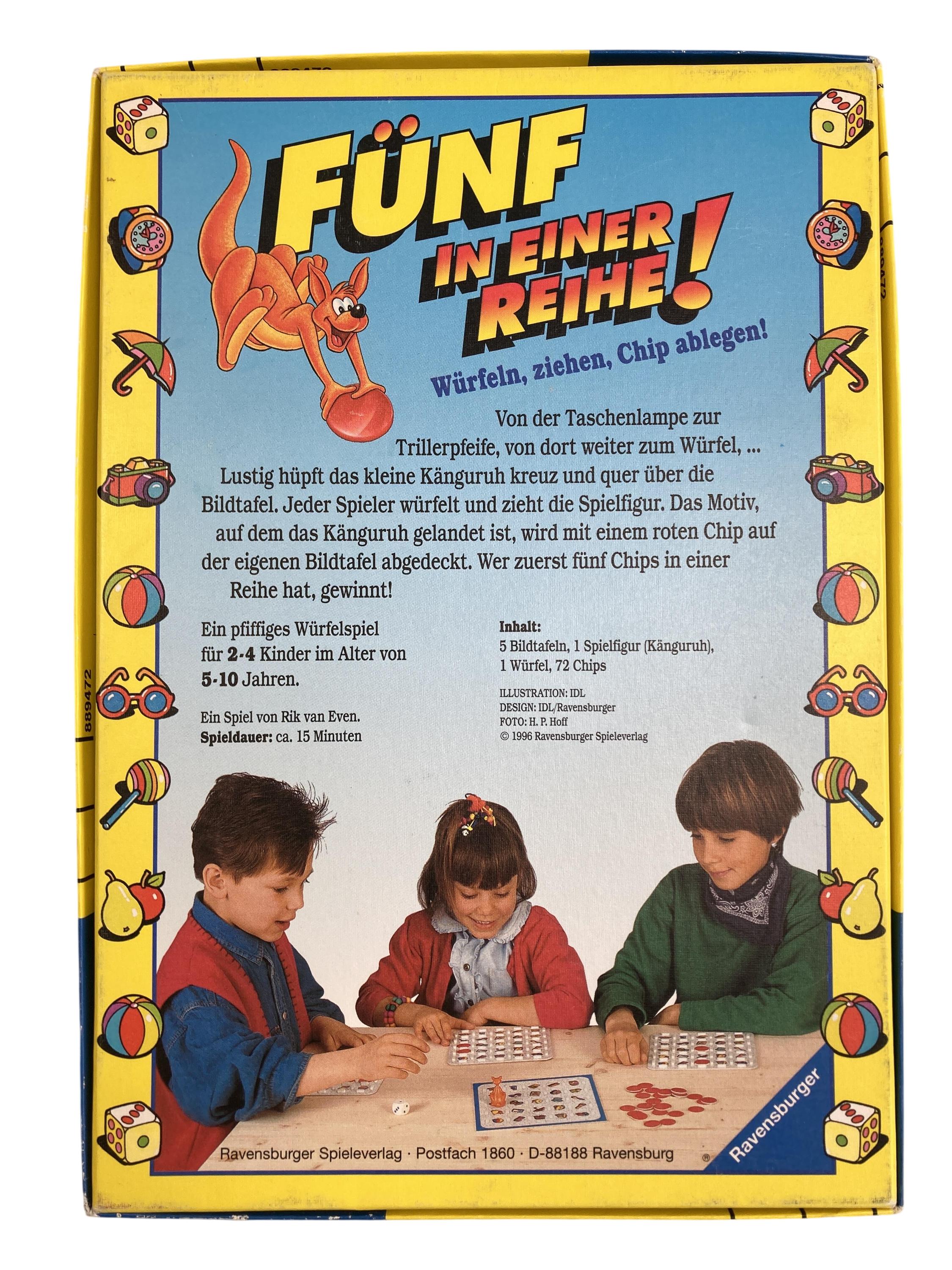 Brettspiele Brett- / Gesellschaftsspiele Spielen & Lernen Fünf in einer Reihe Ravensburger Rear Image Second Hand