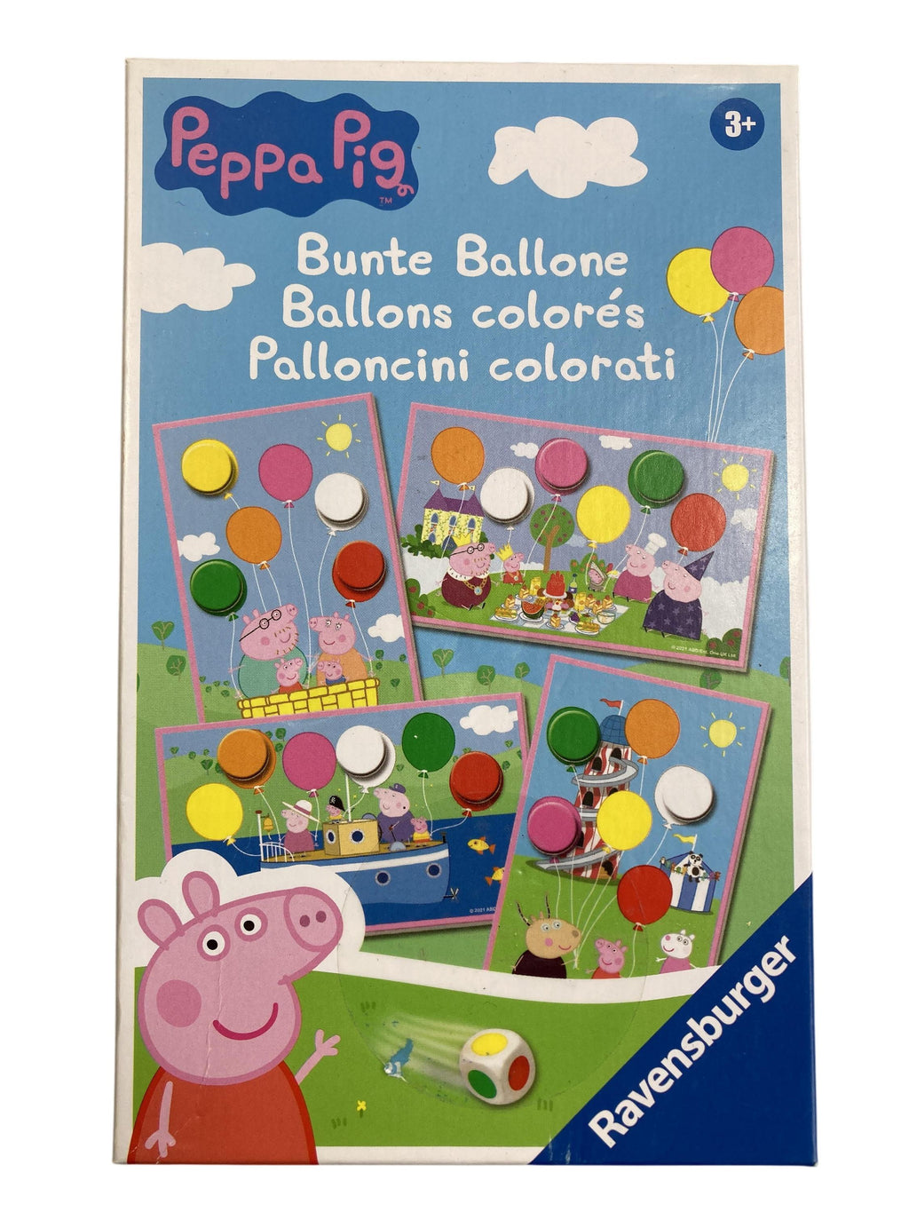 Brettspiele Brett- / Gesellschaftsspiele Spielen & Lernen Peppa Pig Bunte Ballone Ravensburger Front Image Second Hand
