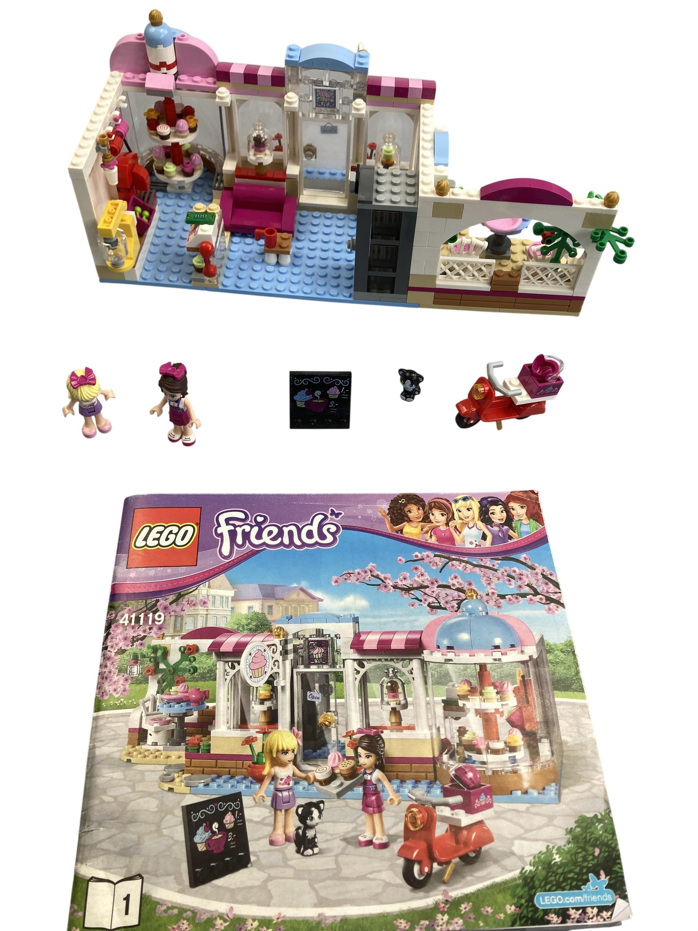 Lego Bauen & Konstruieren Spielen & Lernen 41119 - Heartlake Cupcake Cafe Lego Rear Image Second Hand