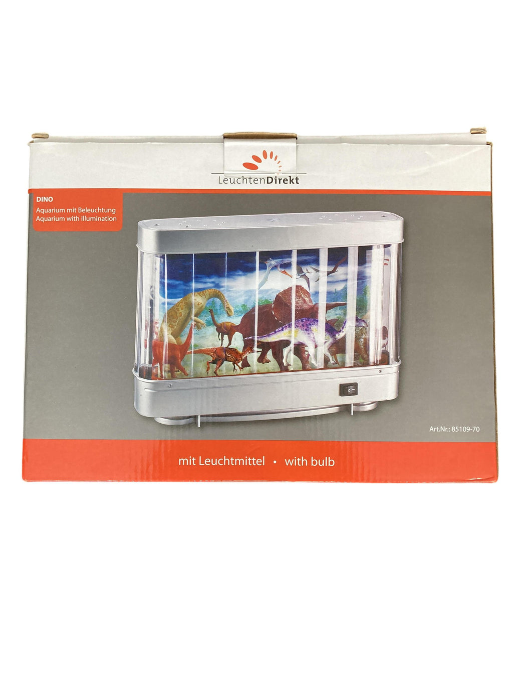 Lampen & Licht Wohnen & Kinderzimmer Aquarium mit Beleuchtung, Motiv Dinosaurier LeuchtenDirekt Rear Image Second Hand