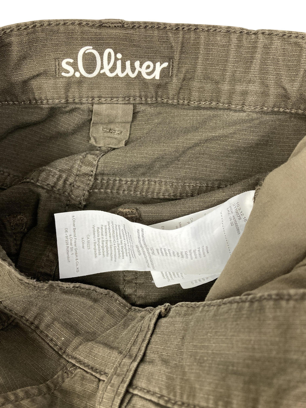 Stoffhosen Hosen & Jeans Kleidung Hose s.Oliver Label Image Second Hand