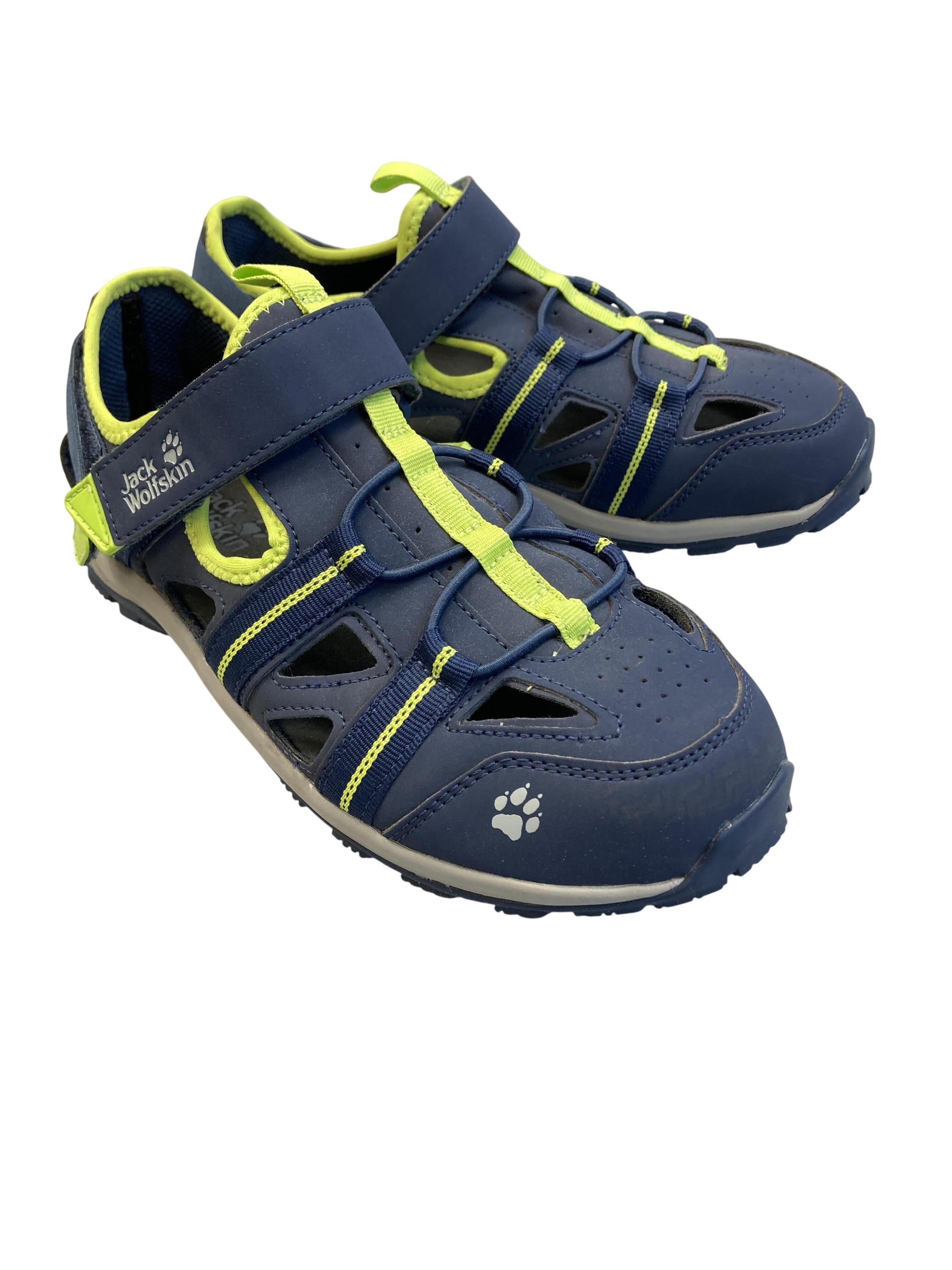 Trekking Sandalen Sandalen Schuhe Outdoor-Sandalen Jack Wolfskin Rear Image Second Hand
