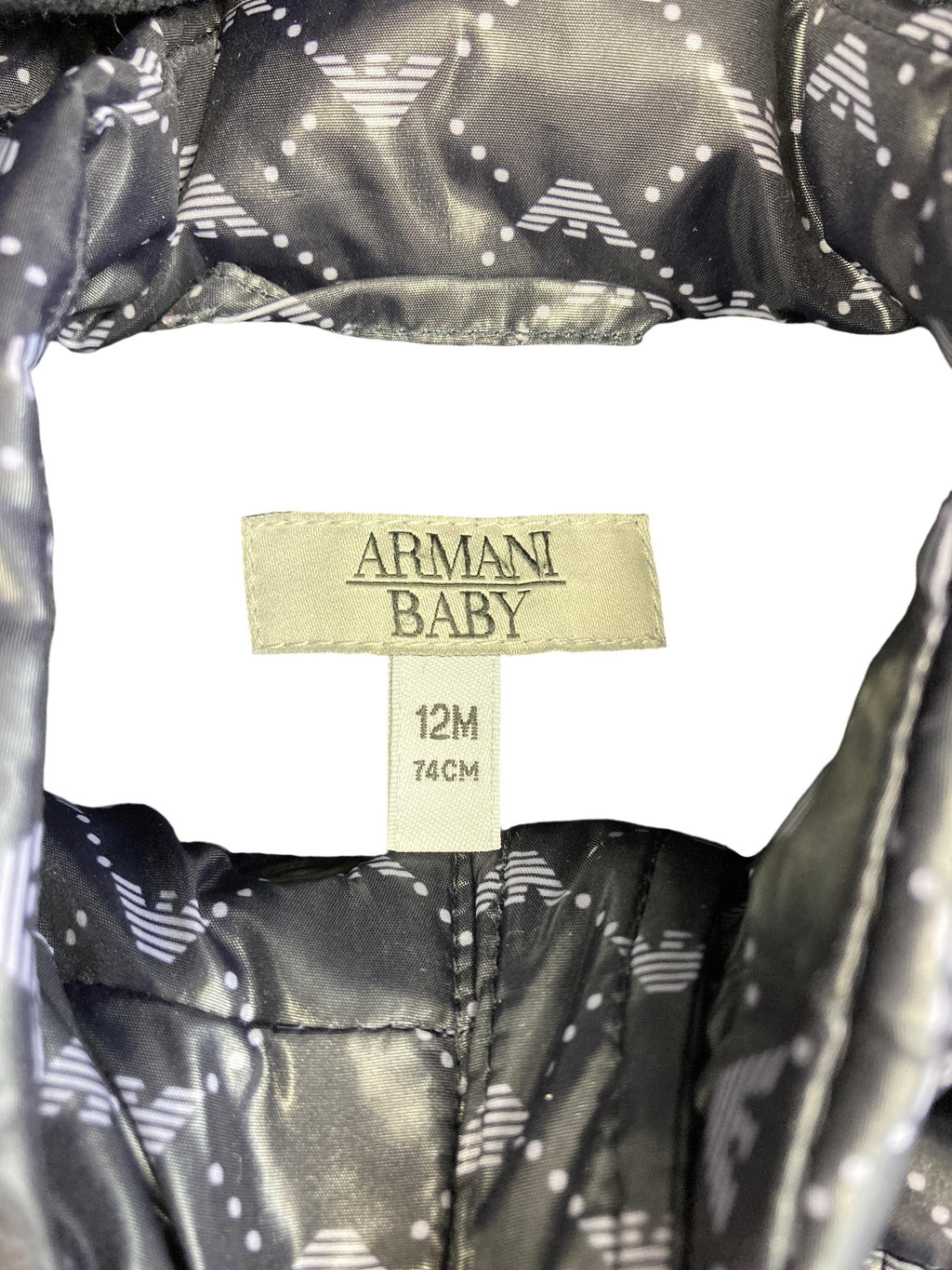 Schneeanzüge Schneekleidung Kleidung Winteranzug - 2teilig Armani Baby Label Image Second Hand