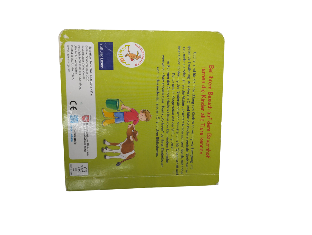 Kinderbücher Bücher Spielen & Lernen Mein Bauernhof Gucklochbuch Rear Image Second Hand