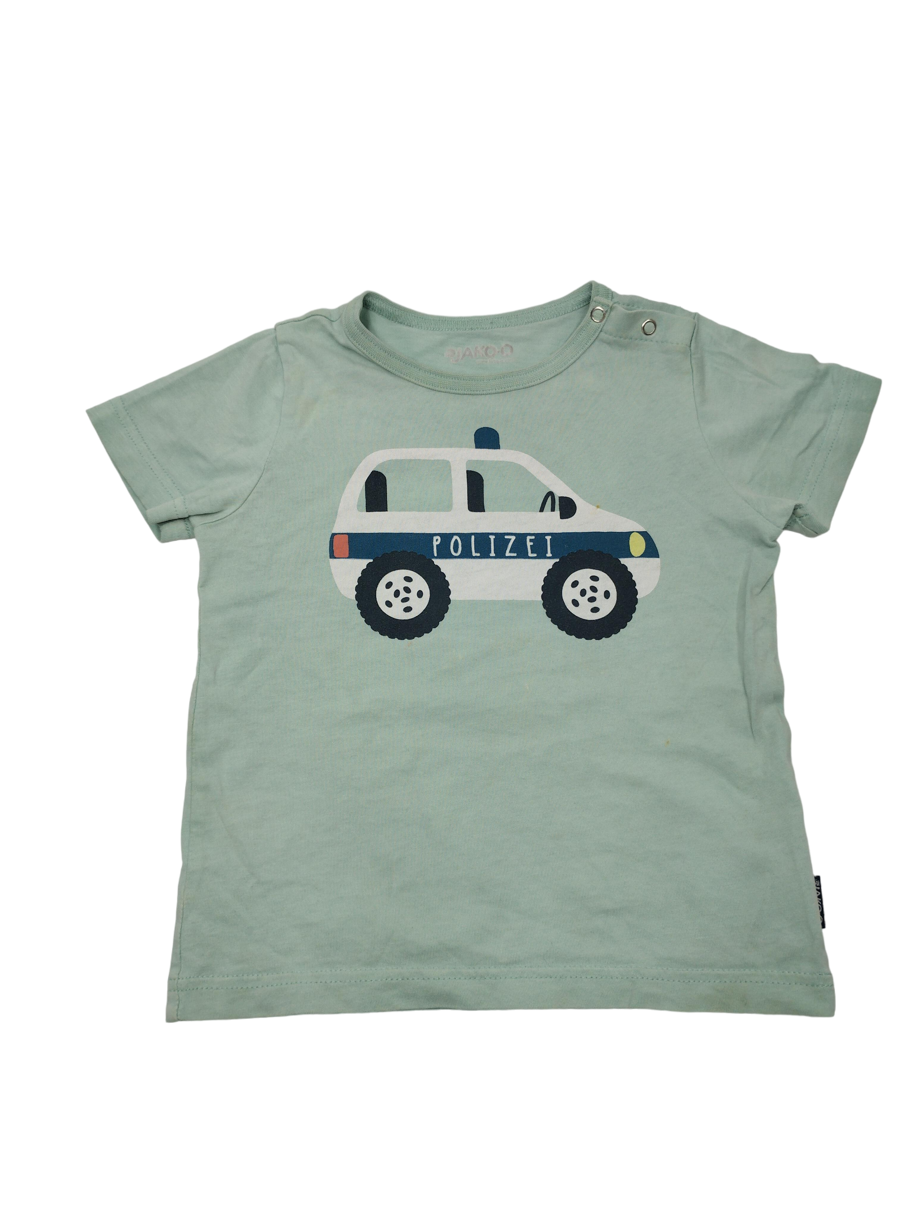 T-Shirts T-Shirts & Tops Kleidung T-Shirt mit Polizeimuster Front Image Second Hand