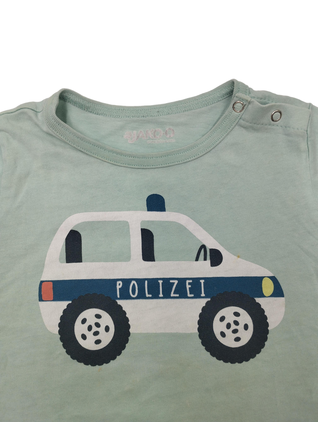 T-Shirts T-Shirts & Tops Kleidung T-Shirt mit Polizeimuster Label Image Second Hand