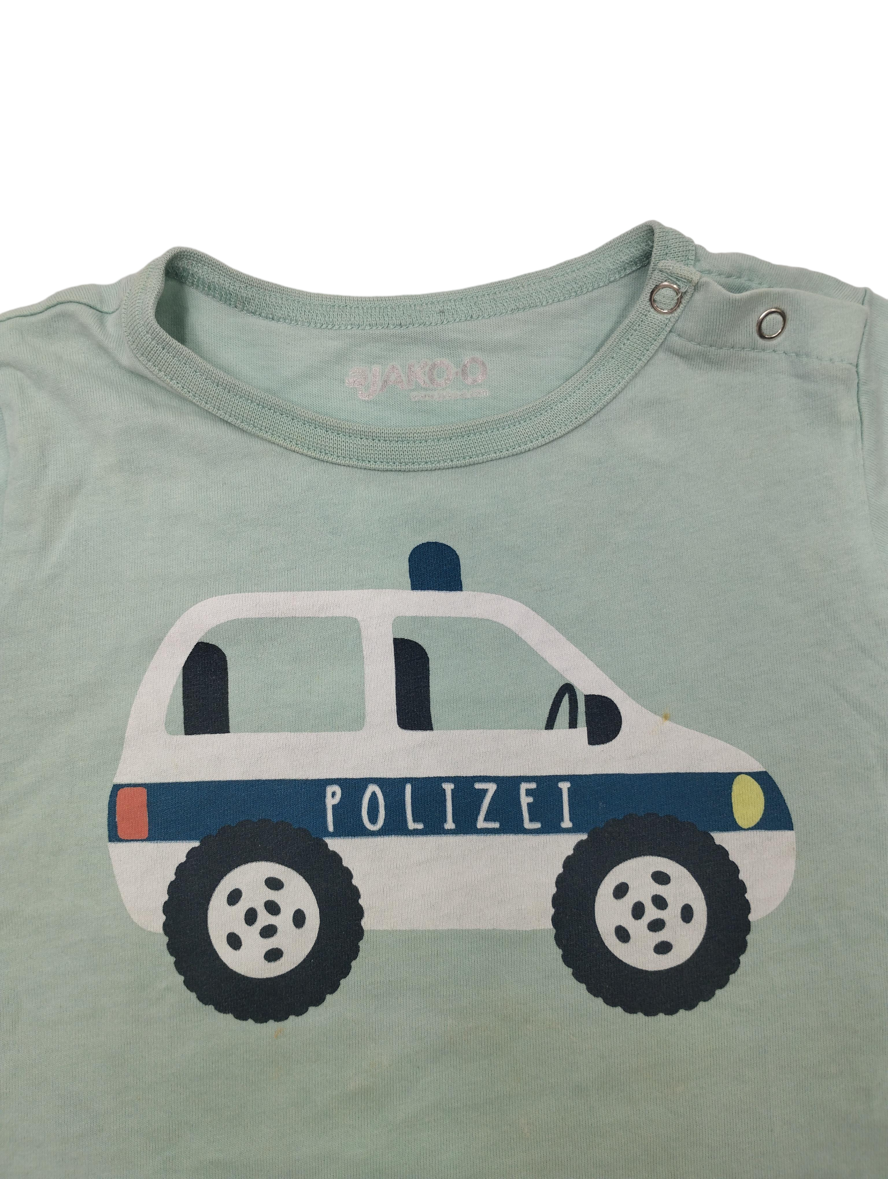 T-Shirts T-Shirts & Tops Kleidung T-Shirt mit Polizeimuster Label Image Second Hand