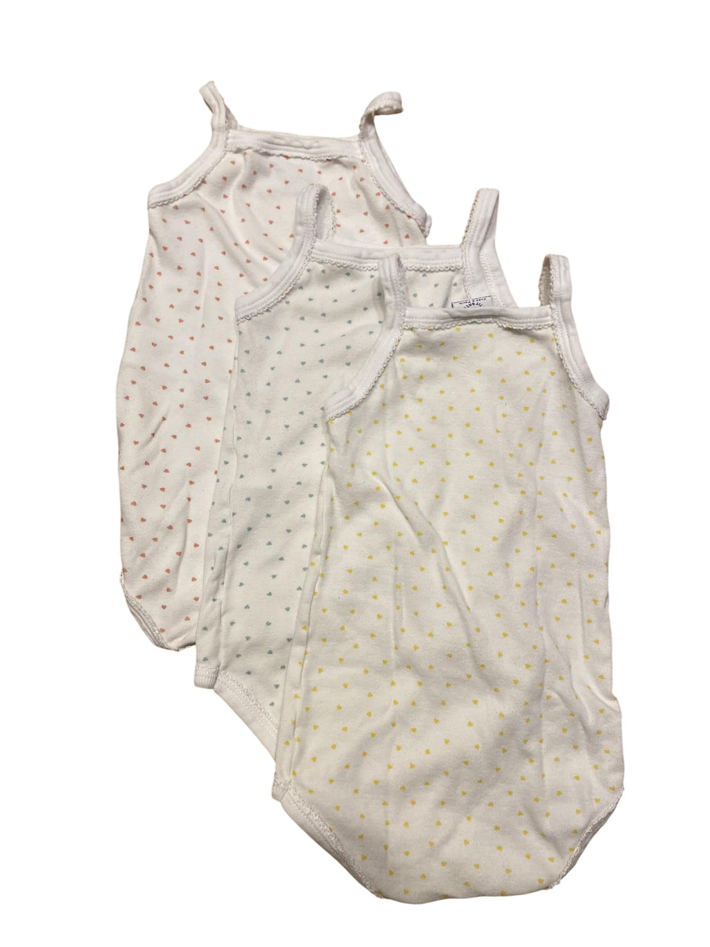 Bodys Unterwäsche & Bodys Kleidung Trägerbodys 3er Set Petit Bateau Label Image Second Hand