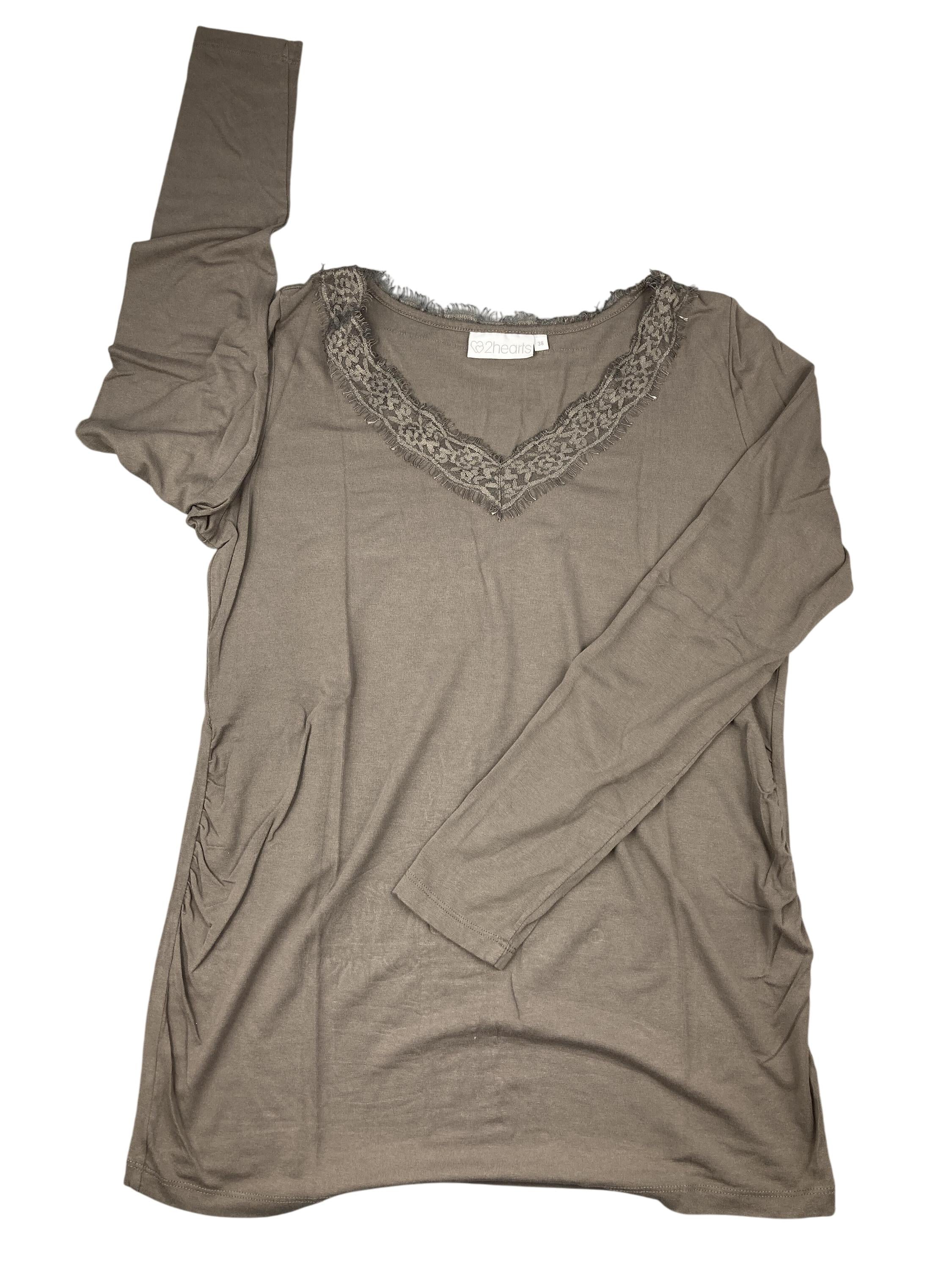 Umstandsoberteile Umstandsmode Schwangerschaft & Stillen Umstands Langarmshirt 2hearts Front Image Second Hand